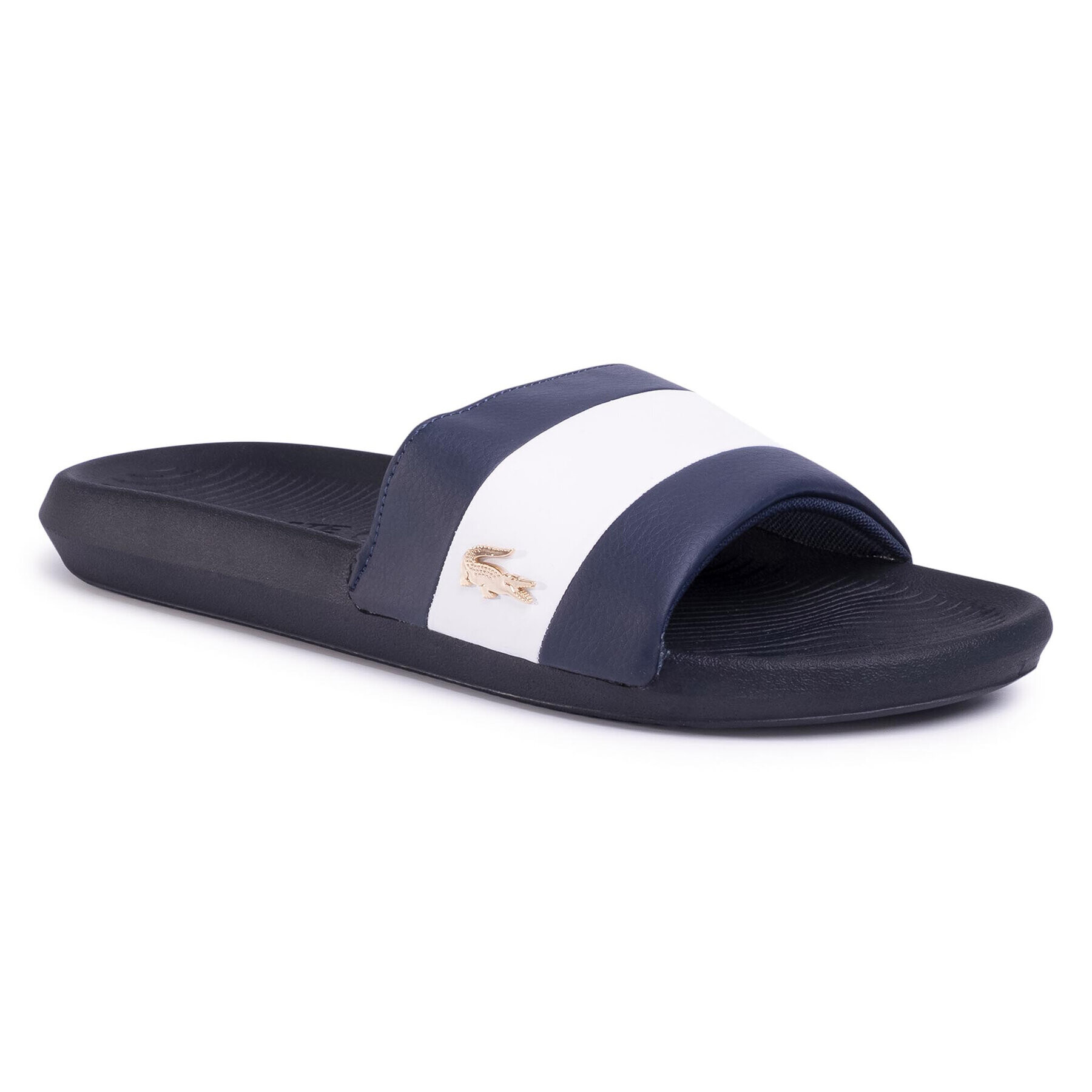 Lacoste Natikači Croco Slide 120 3 Us Cma 7-39CMA0061092 Mornarsko modra - Pepit.si