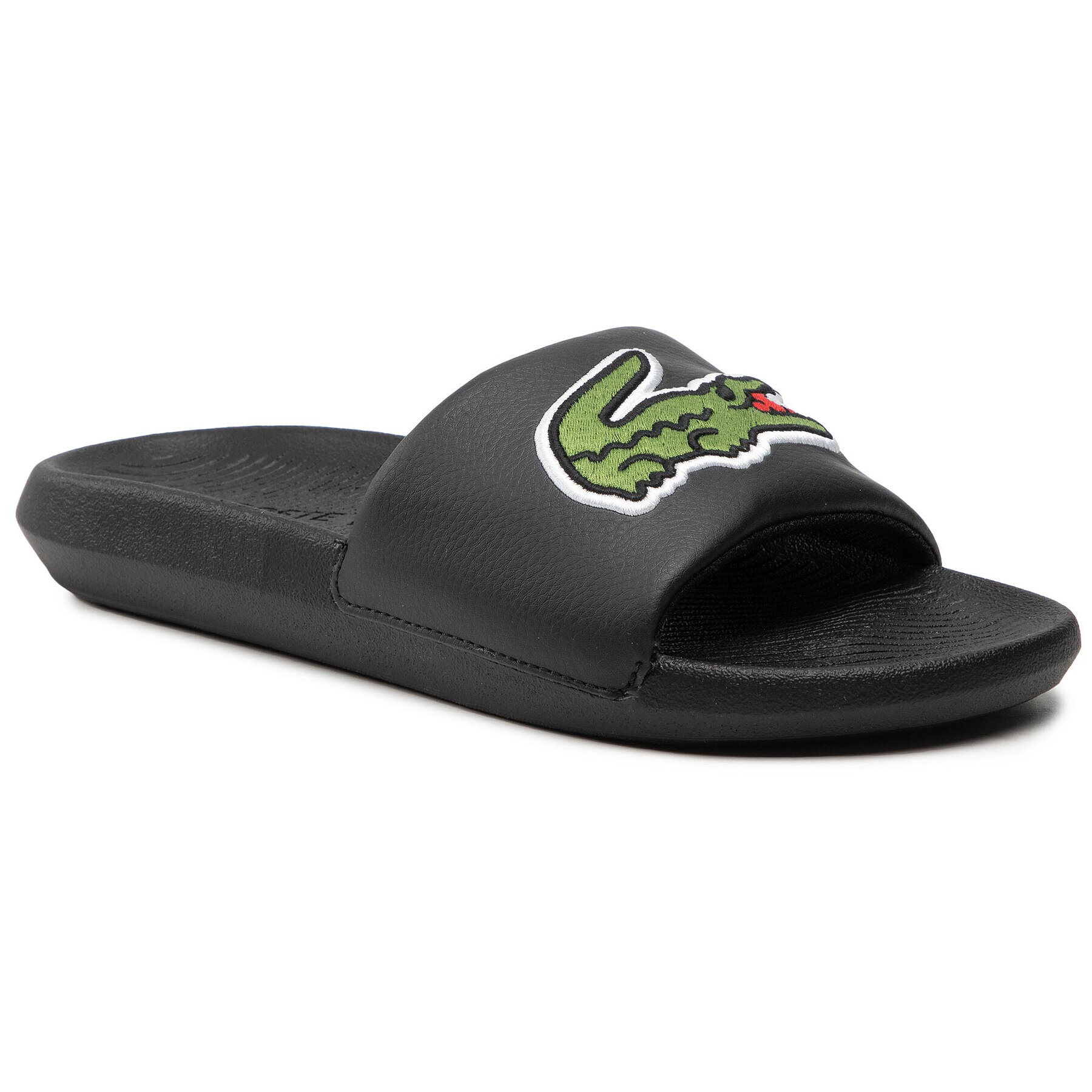 Lacoste Natikači Croco Slide 319 4 7-38CMA00731B4 Črna - Pepit.si