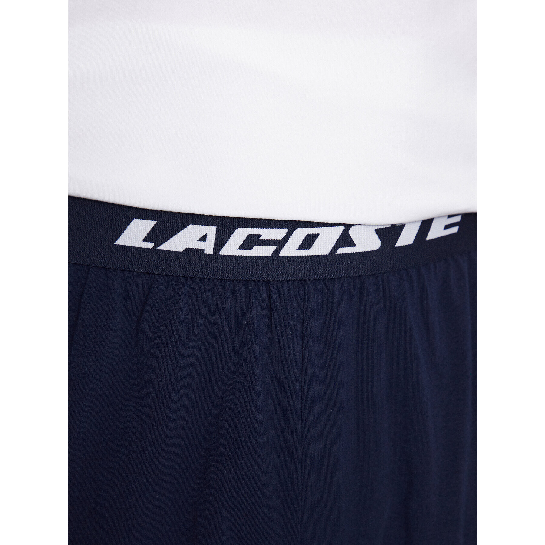 Lacoste Pižama 4H5949 Bela Regular Fit - Pepit.si