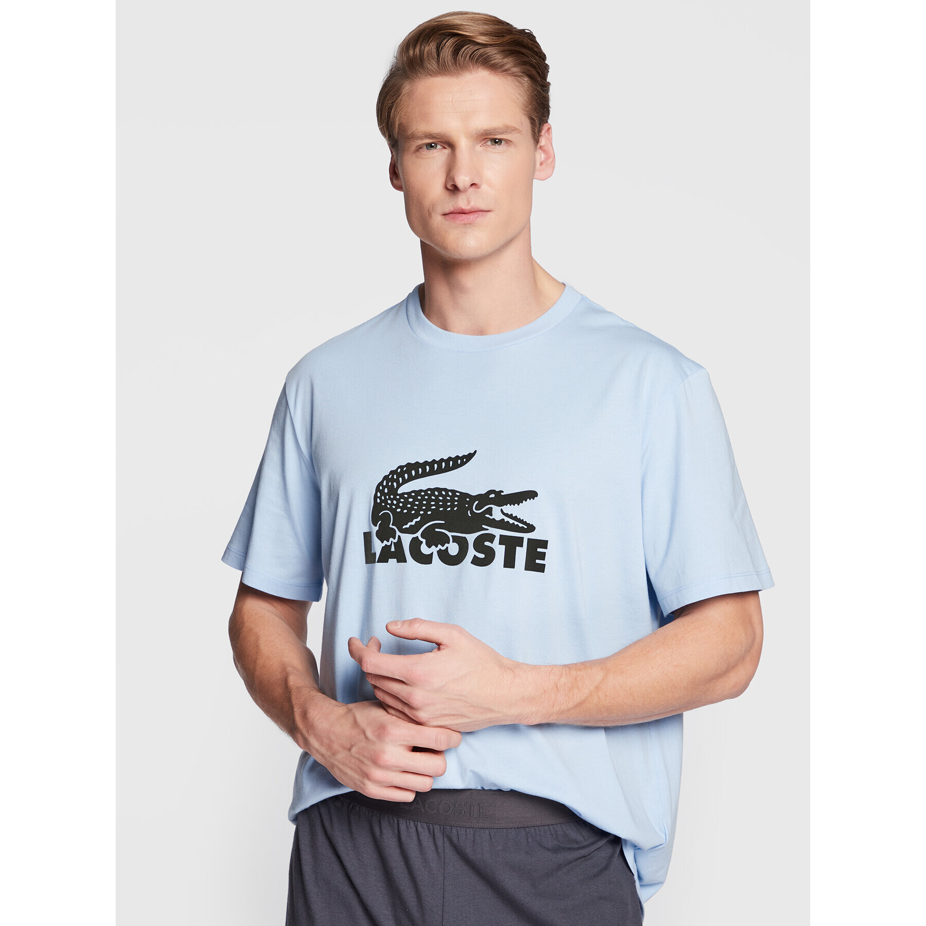 Lacoste Pižama 4H7467 Modra Regular Fit - Pepit.si