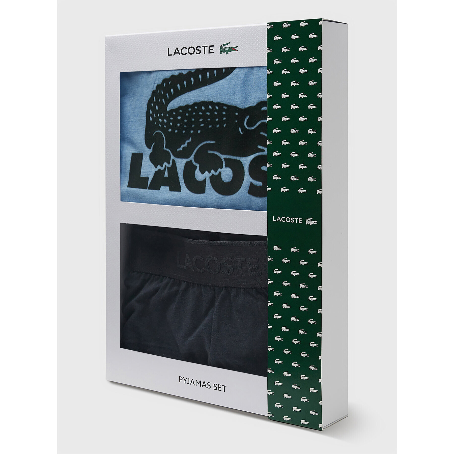 Lacoste Pižama 4H7467 Modra Regular Fit - Pepit.si