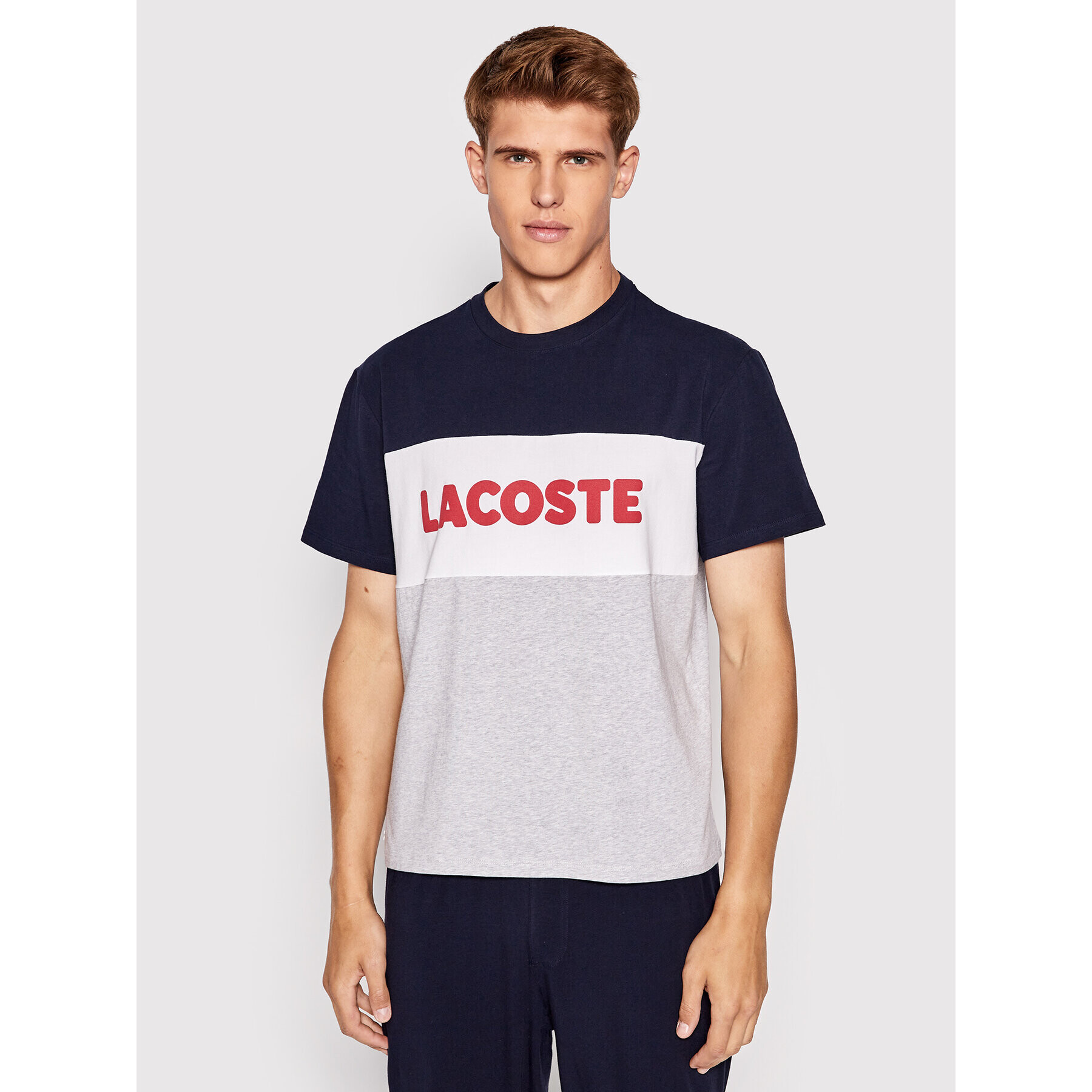 Lacoste Pižama 4H9925 Mornarsko modra Regular Fit - Pepit.si