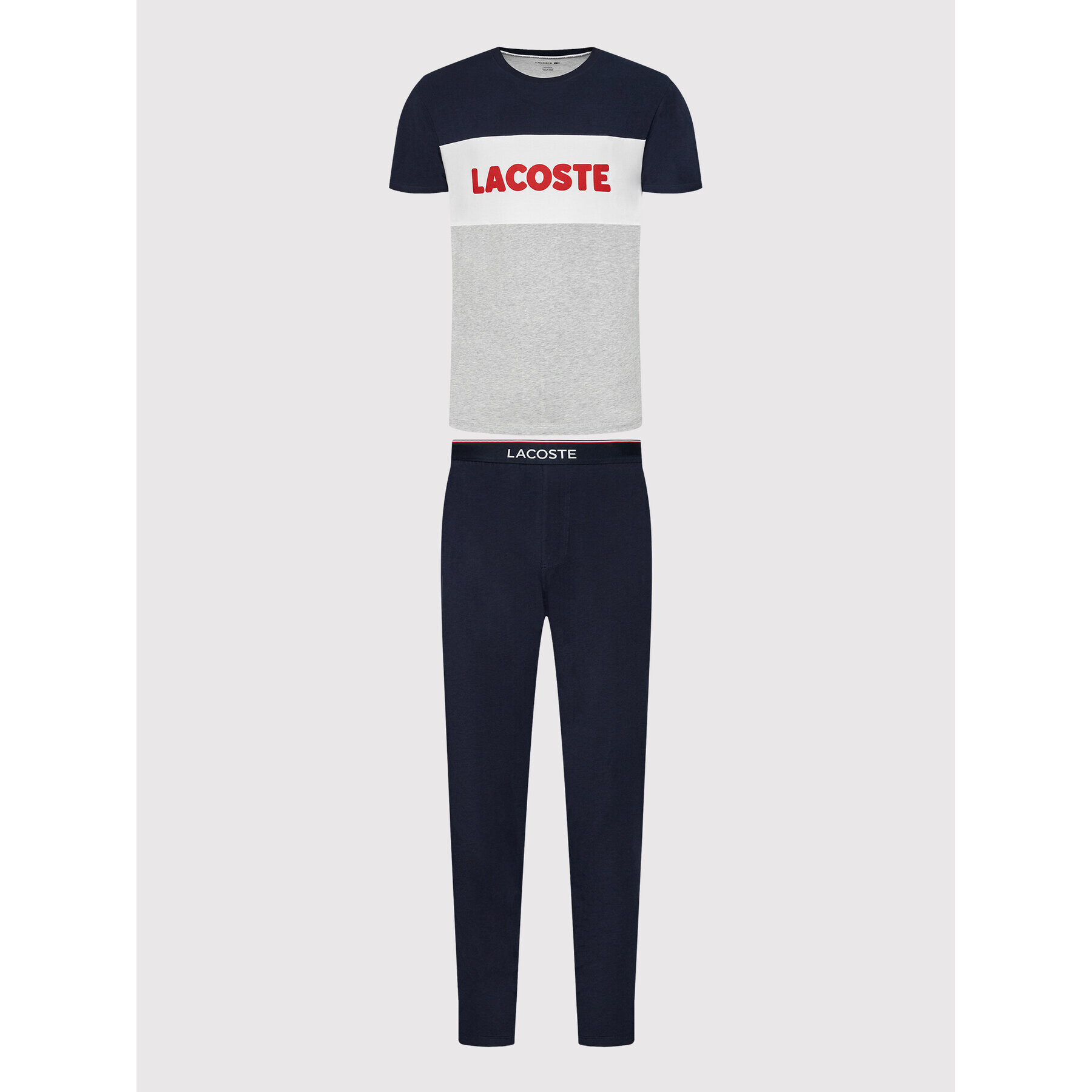 Lacoste Pižama 4H9925 Mornarsko modra Regular Fit - Pepit.si