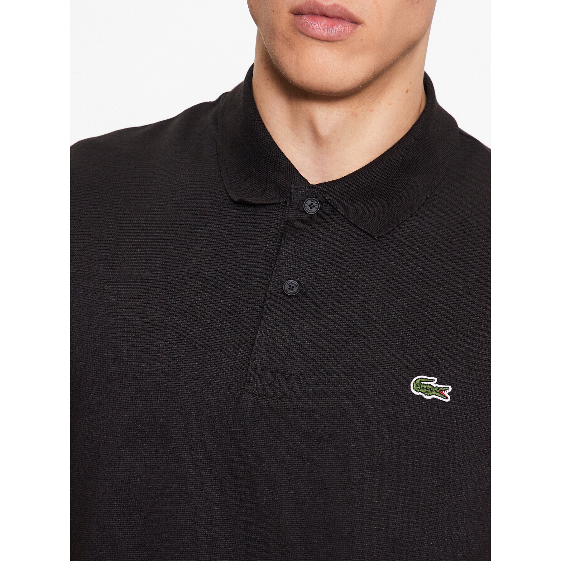 Lacoste Polo majica DH0783 Črna Regular Fit - Pepit.si