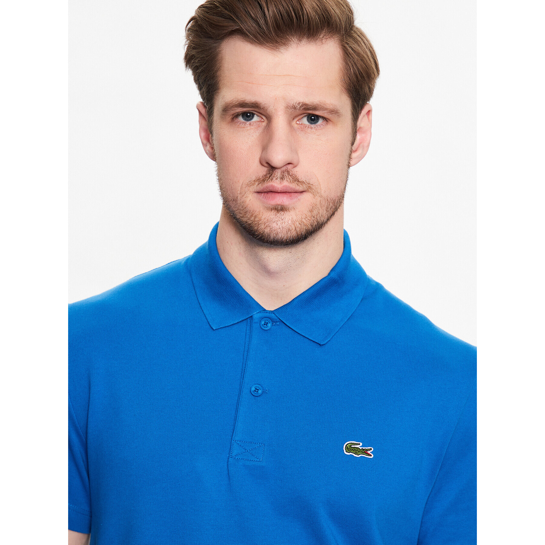 Lacoste Polo majica DH0783 Modra Regular Fit - Pepit.si