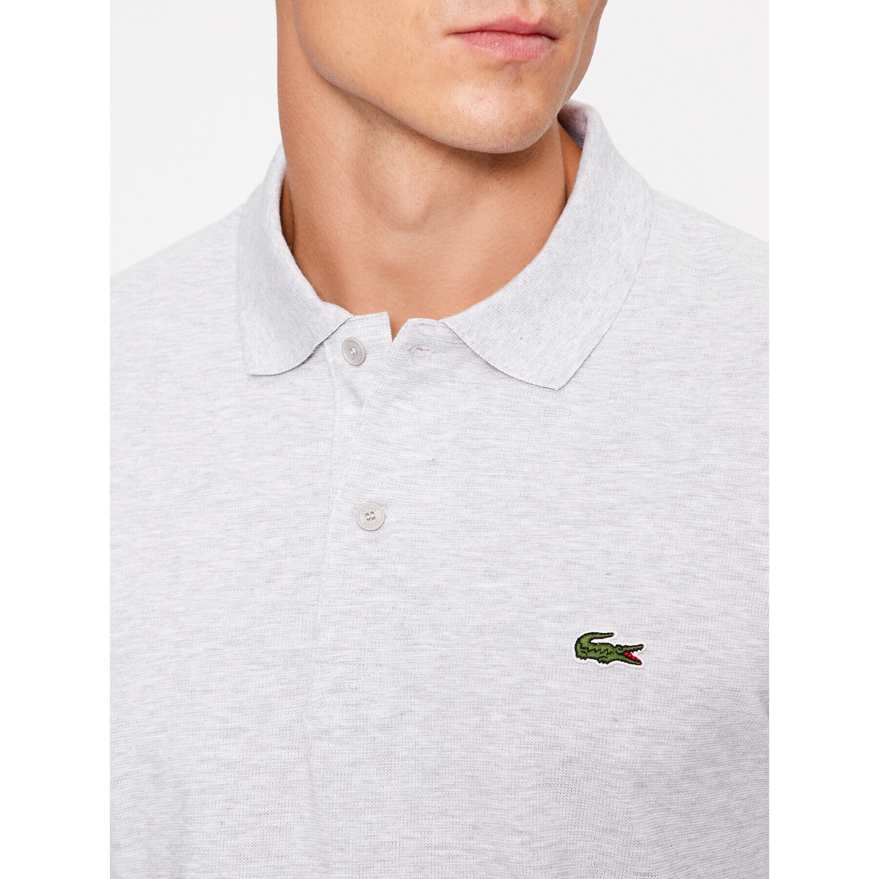 Lacoste Polo majica DH0783 Siva Regular Fit - Pepit.si