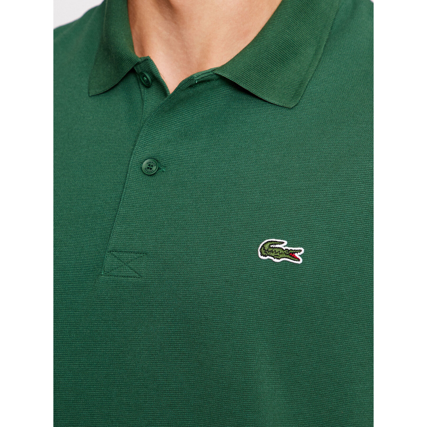 Lacoste Polo majica DH0783 Zelena Regular Fit - Pepit.si