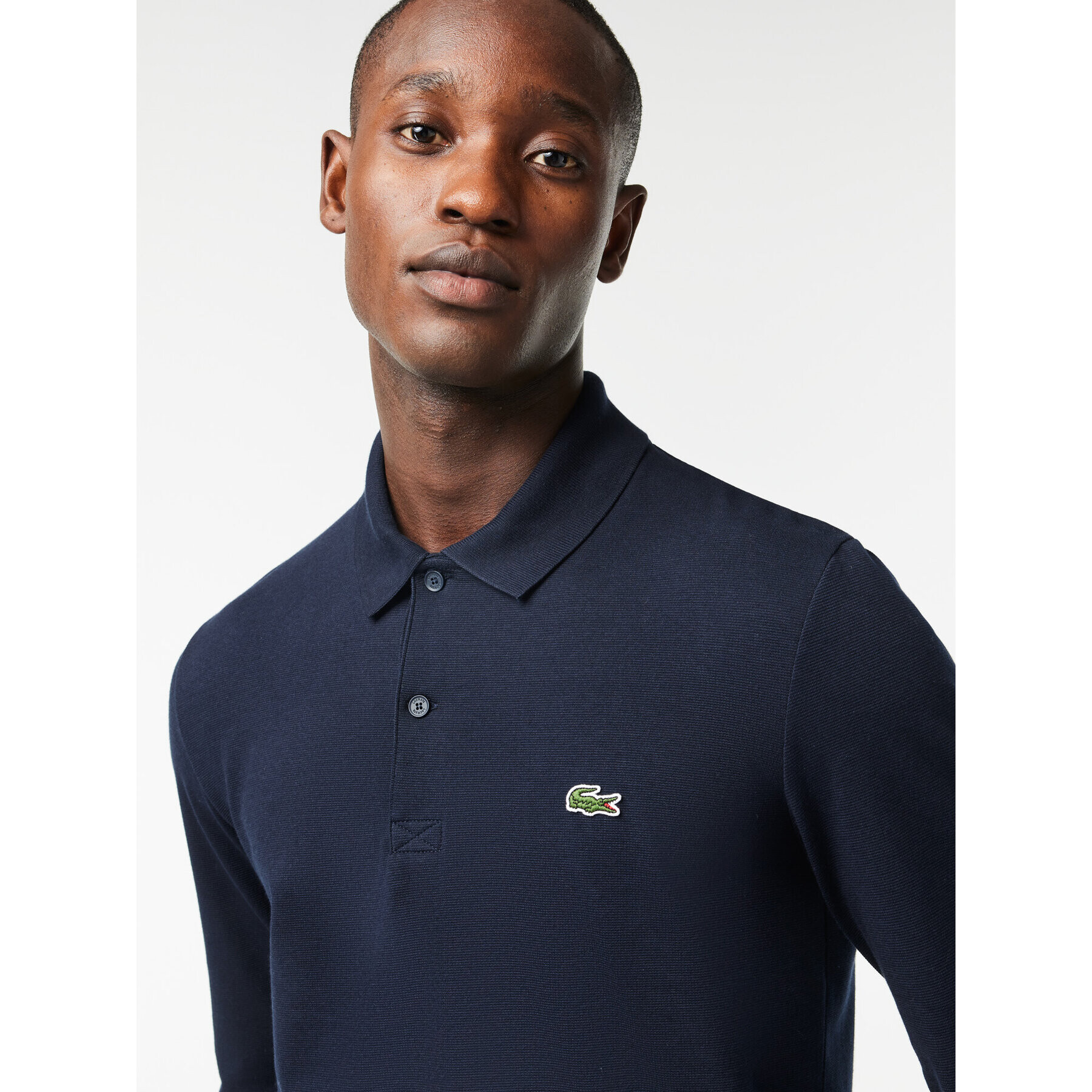 Lacoste Polo majica DH0784 Mornarsko modra Regular Fit - Pepit.si