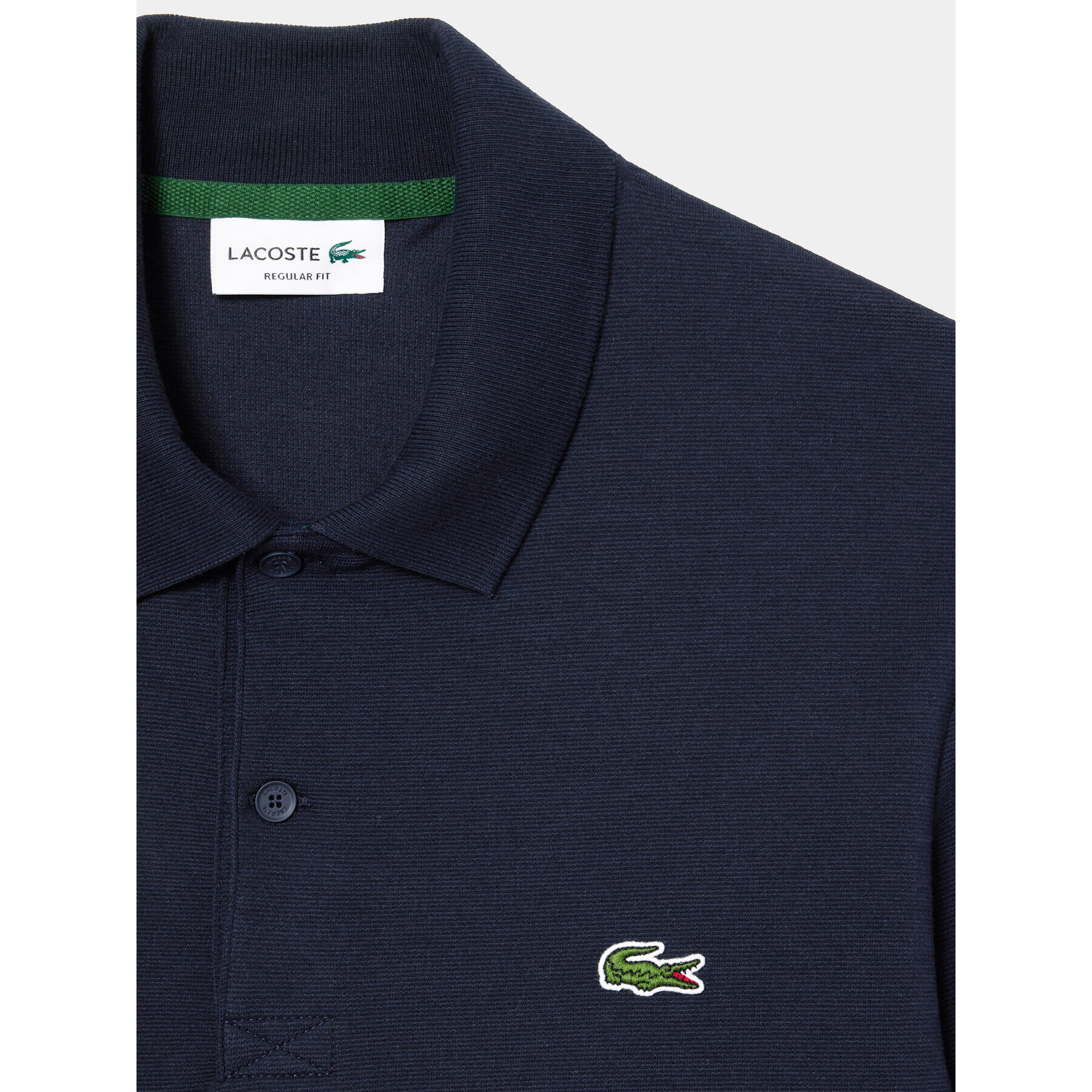 Lacoste Polo majica DH0784 Mornarsko modra Regular Fit - Pepit.si