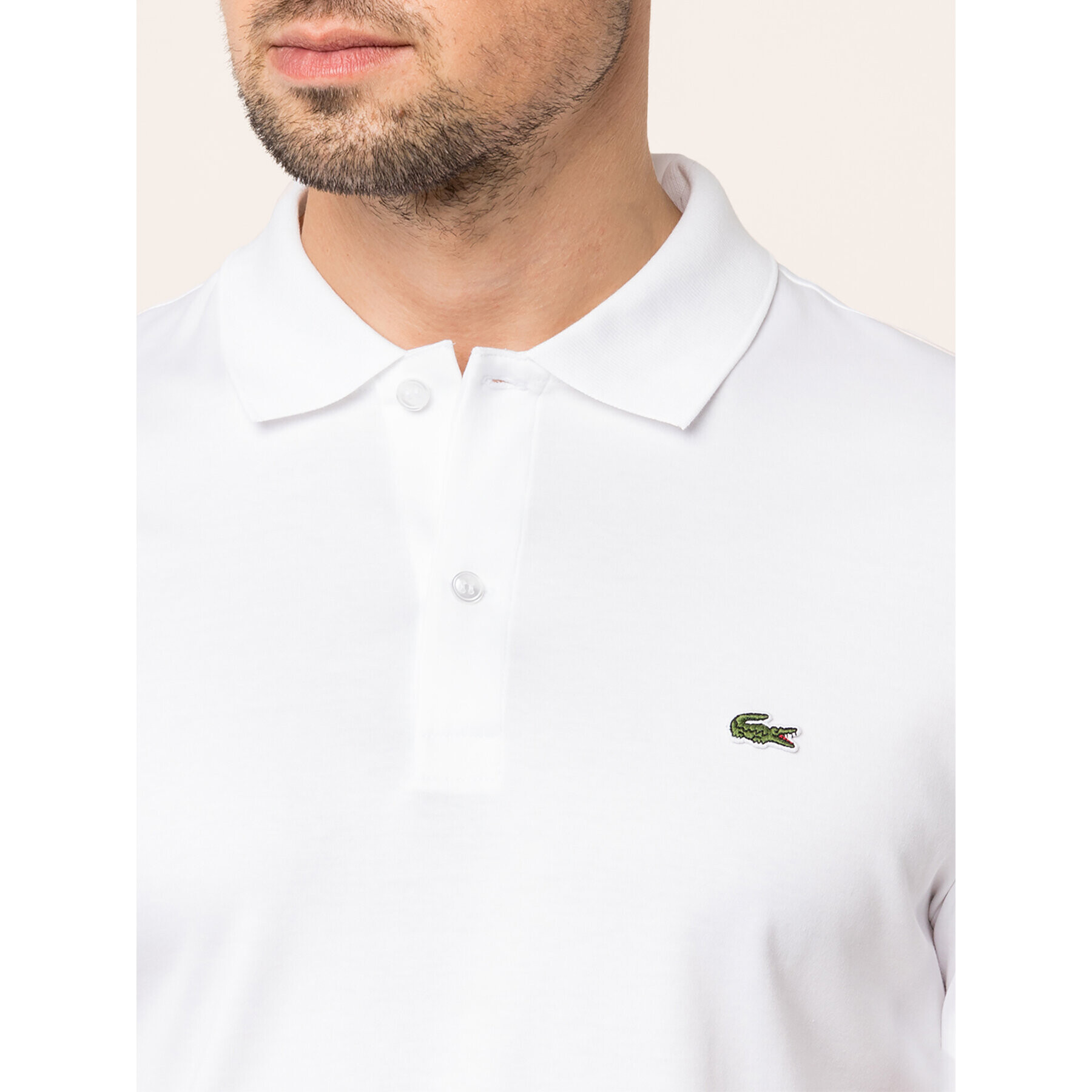 Lacoste Polo majica DH2050 Bela Regular Fit - Pepit.si