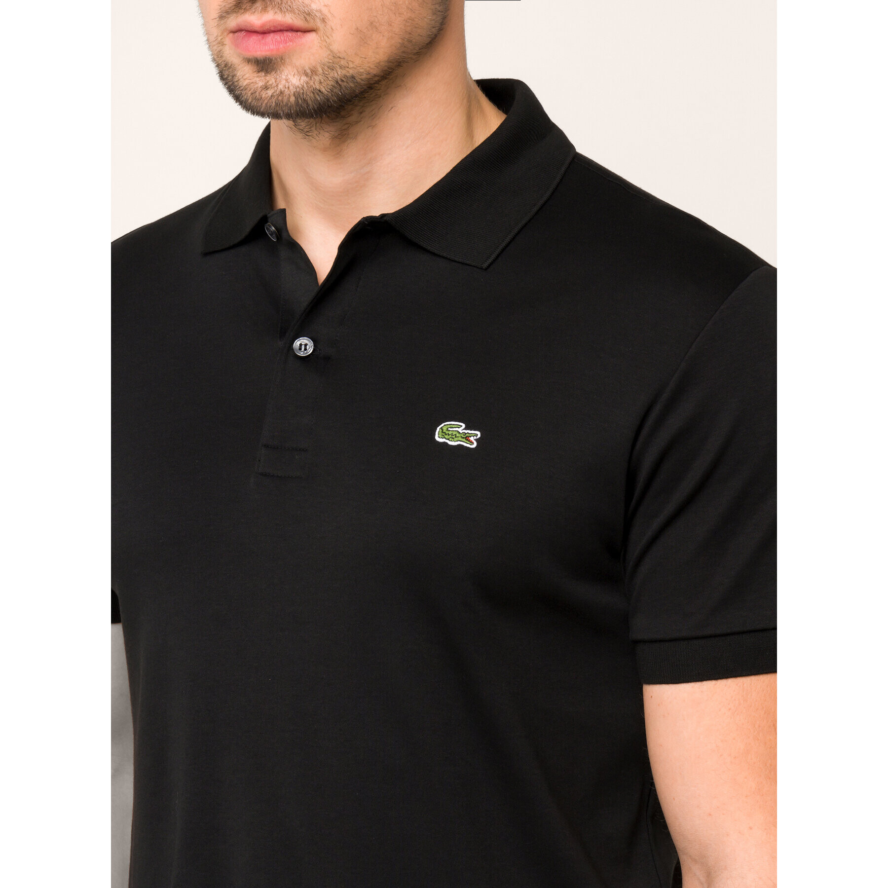 Lacoste Polo majica DH2050 Črna Regular Fit - Pepit.si