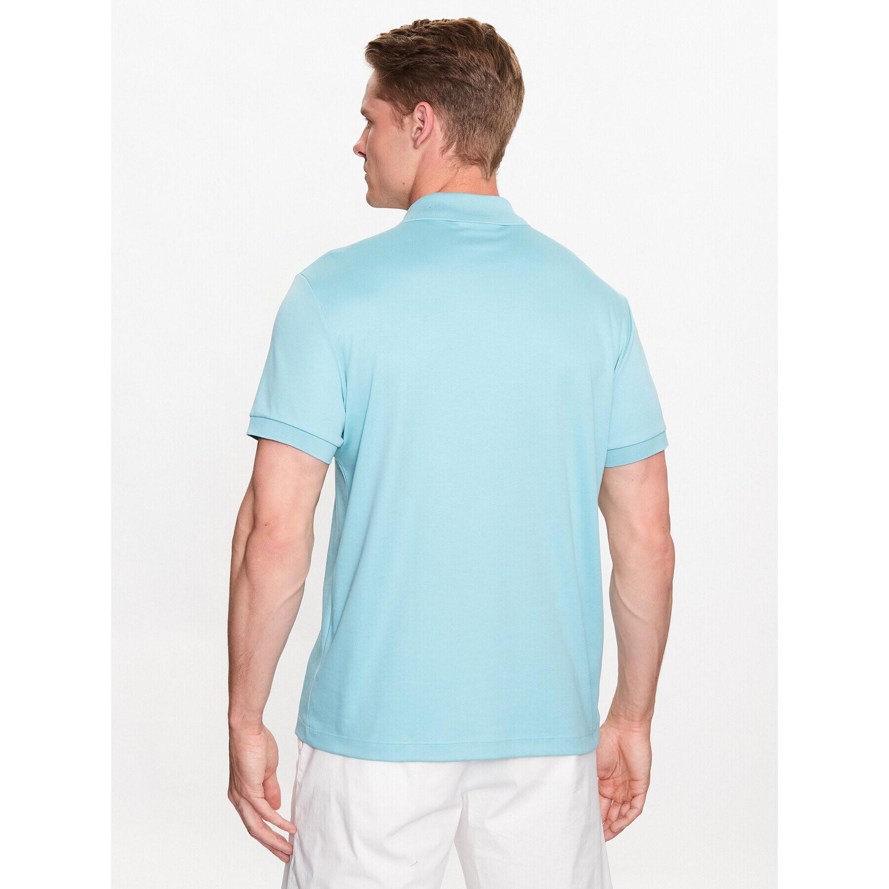 Lacoste Polo majica DH2050 Modra Regular Fit - Pepit.si