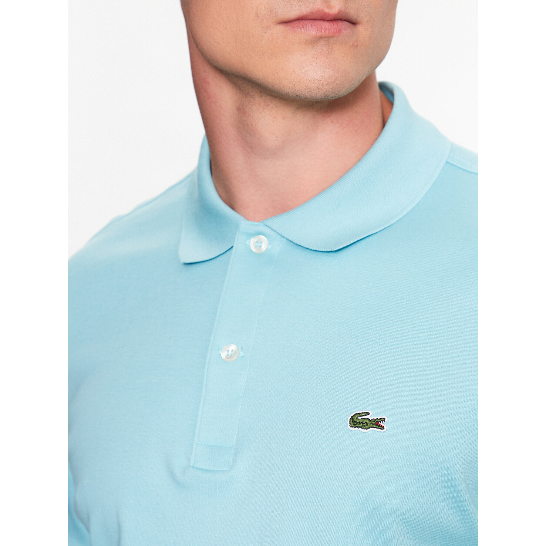 Lacoste Polo majica DH2050 Modra Regular Fit - Pepit.si