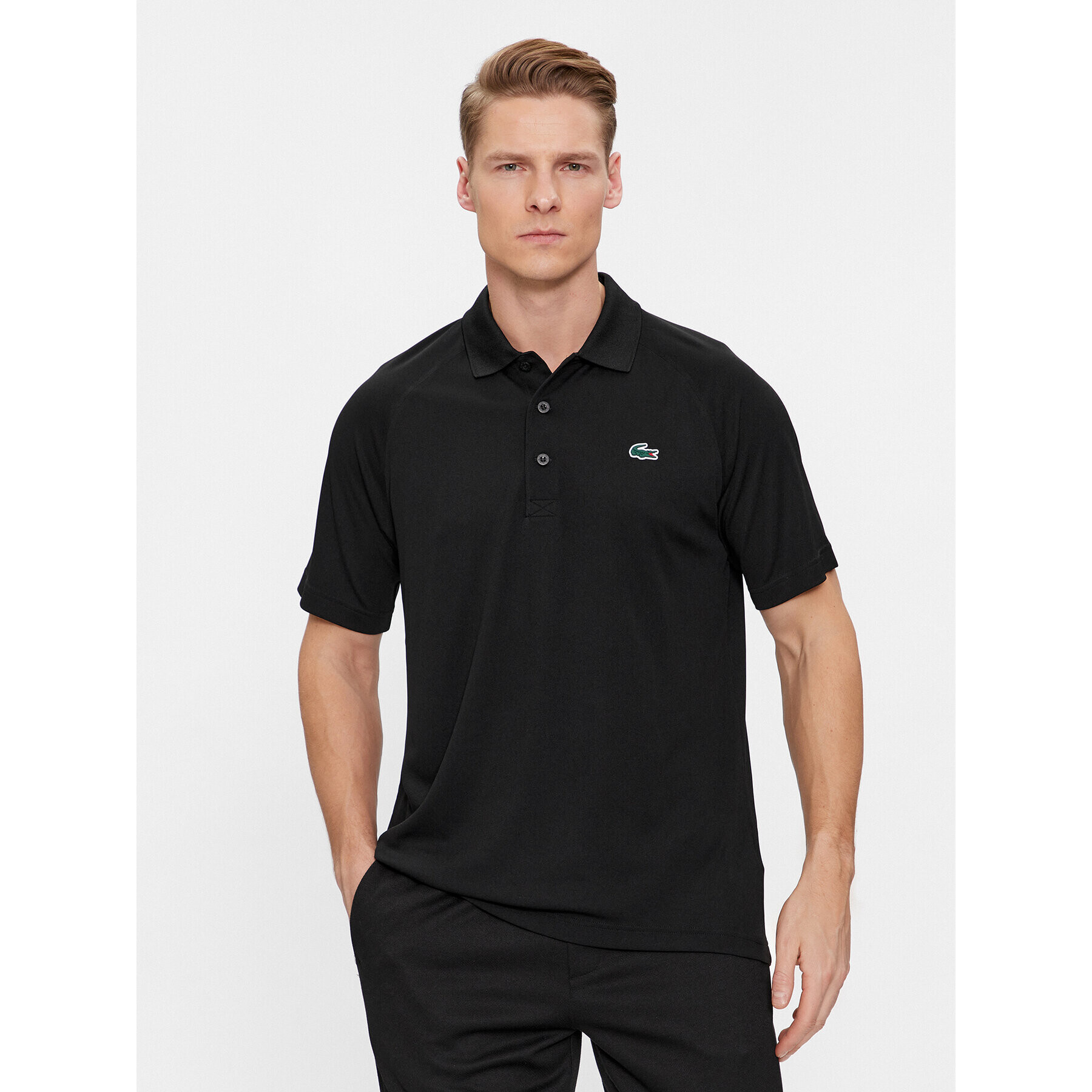 Lacoste Polo majica DH3201 Črna Regular Fit - Pepit.si