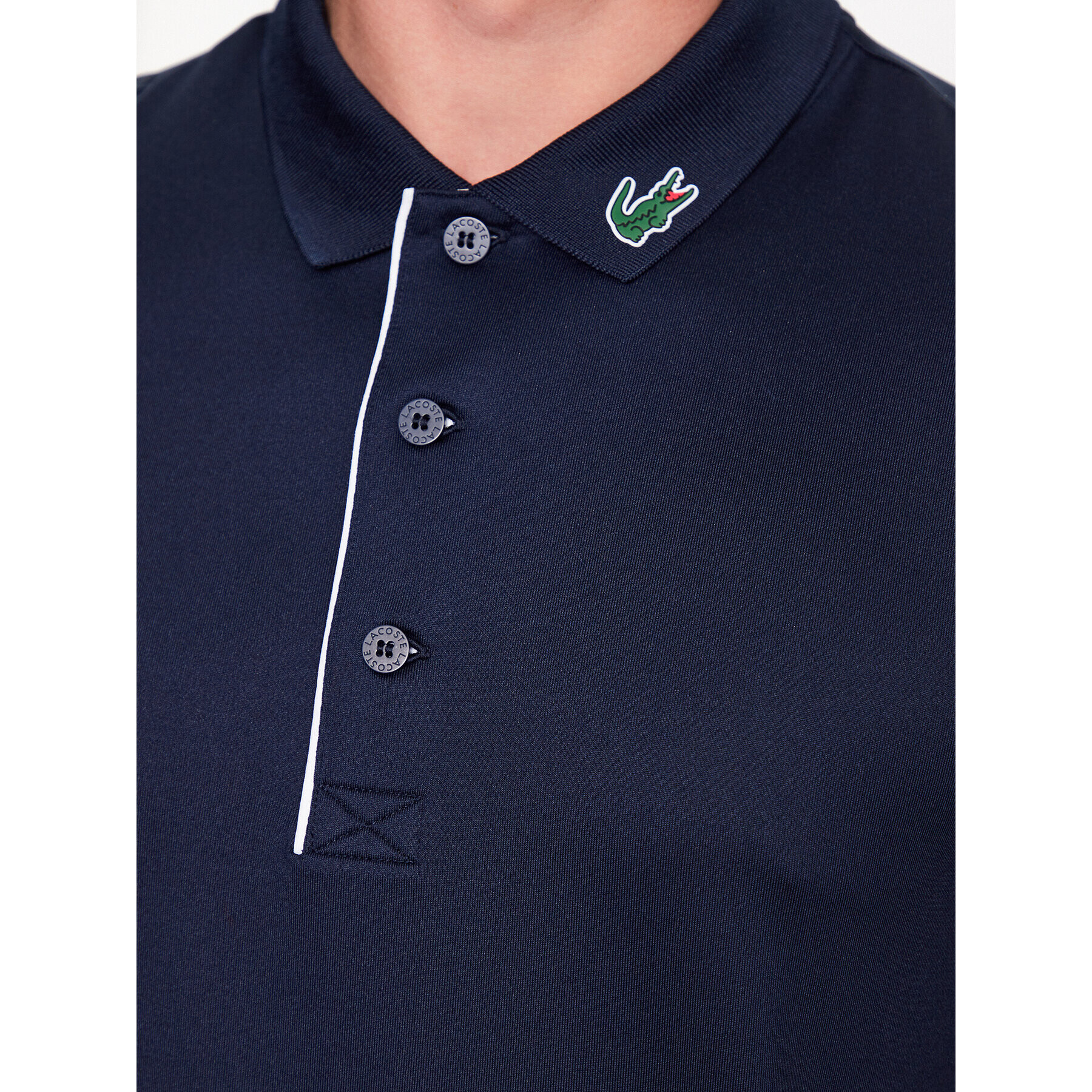 Lacoste Polo majica DH3982 Mornarsko modra Regular Fit - Pepit.si