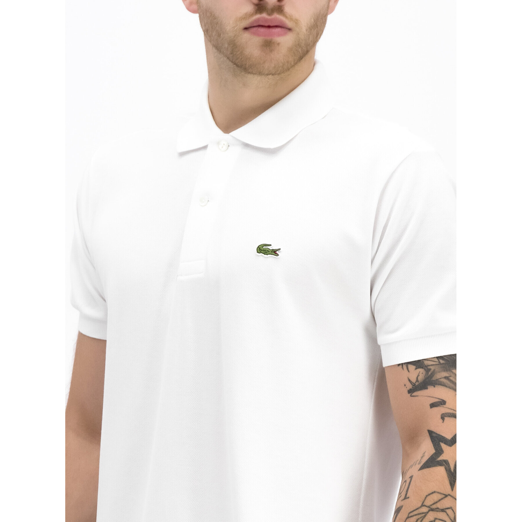 Lacoste Polo majica L1212 Bela Classic Fit - Pepit.si