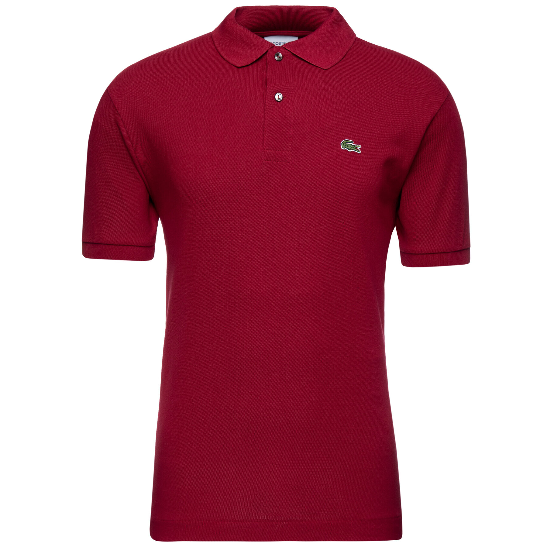 Lacoste Polo majica L1212 Bordo rdeča Classic Fit - Pepit.si