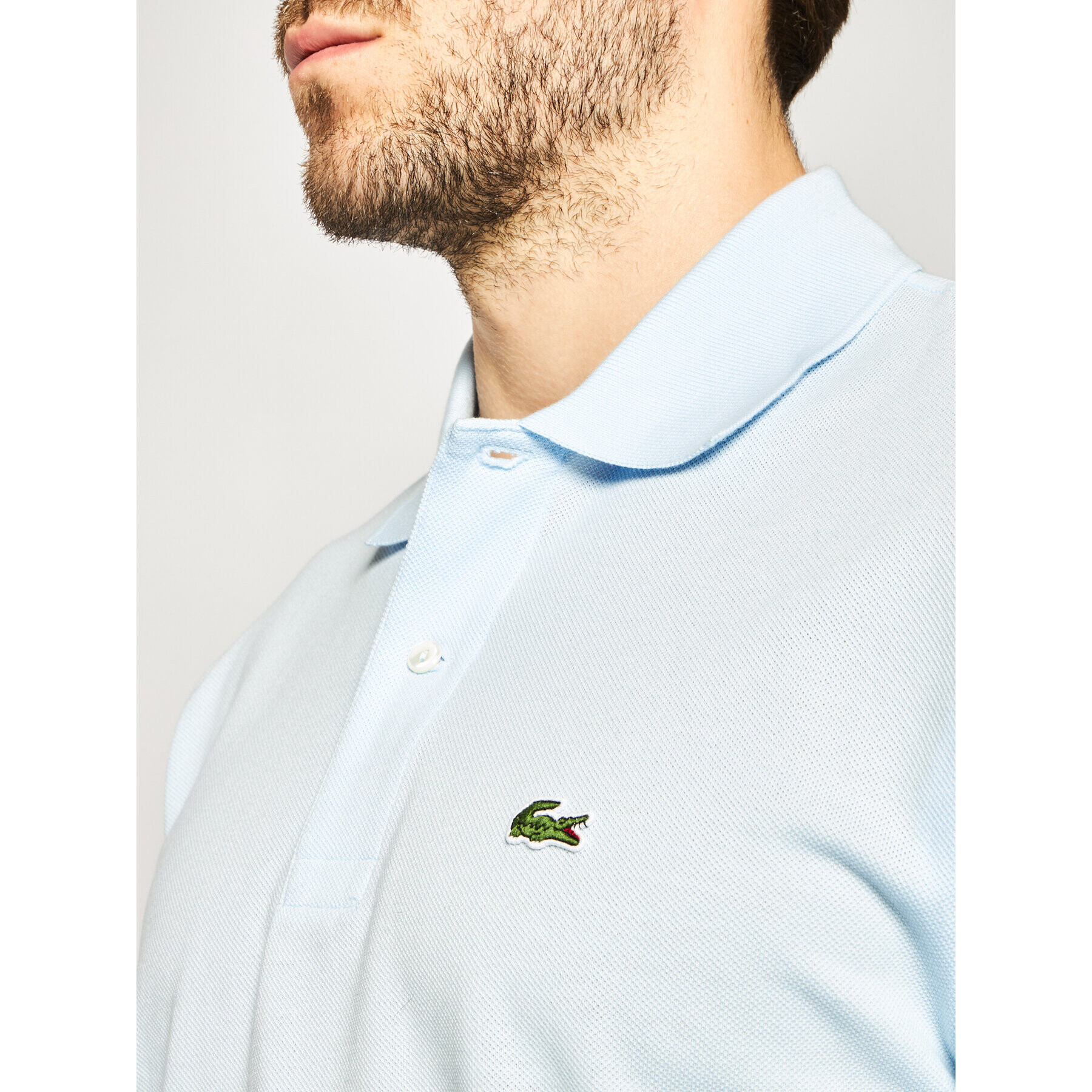 Lacoste Polo majica L1212 Modra Classic Fit - Pepit.si