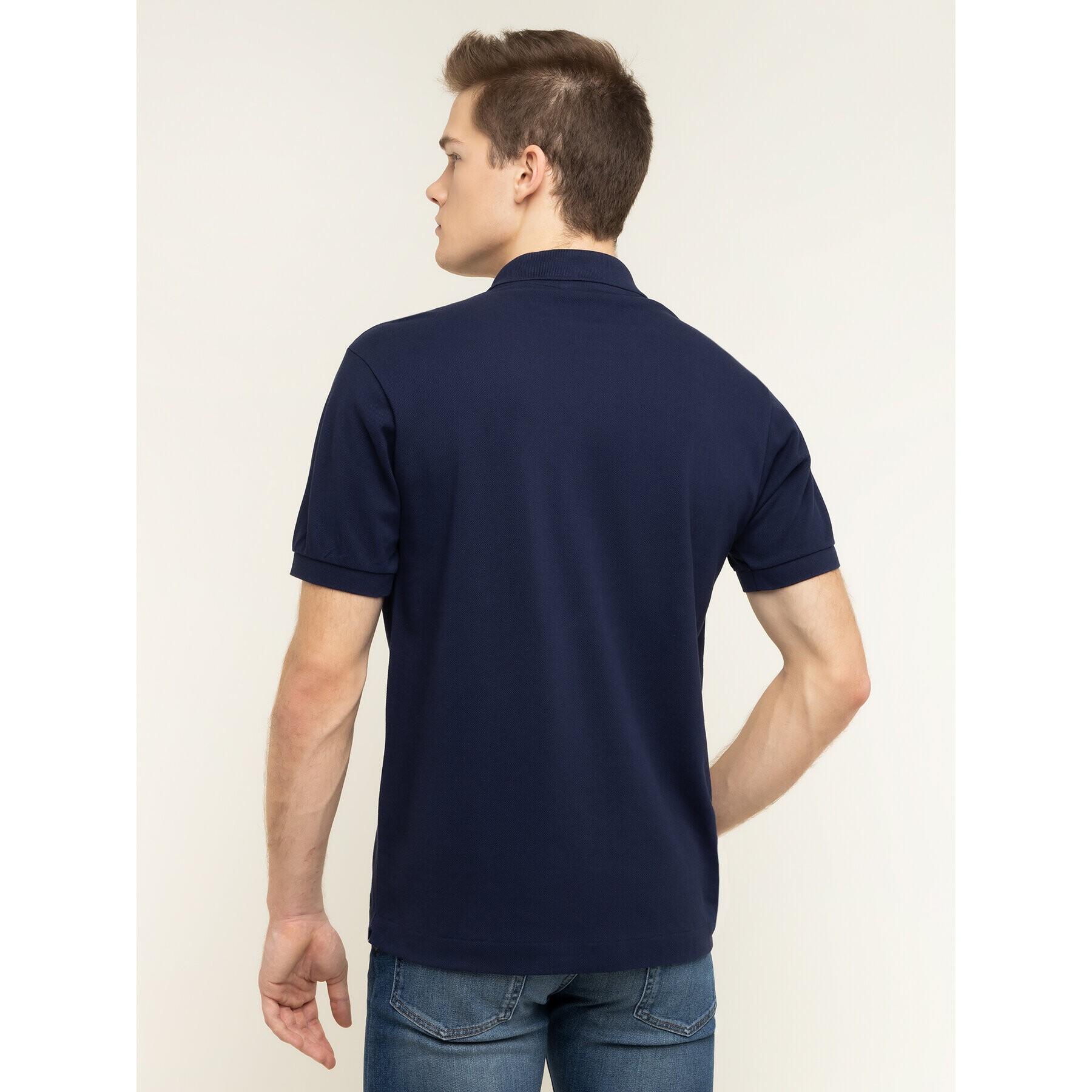 Lacoste Polo majica L1212 Mornarsko modra Classic Fit - Pepit.si