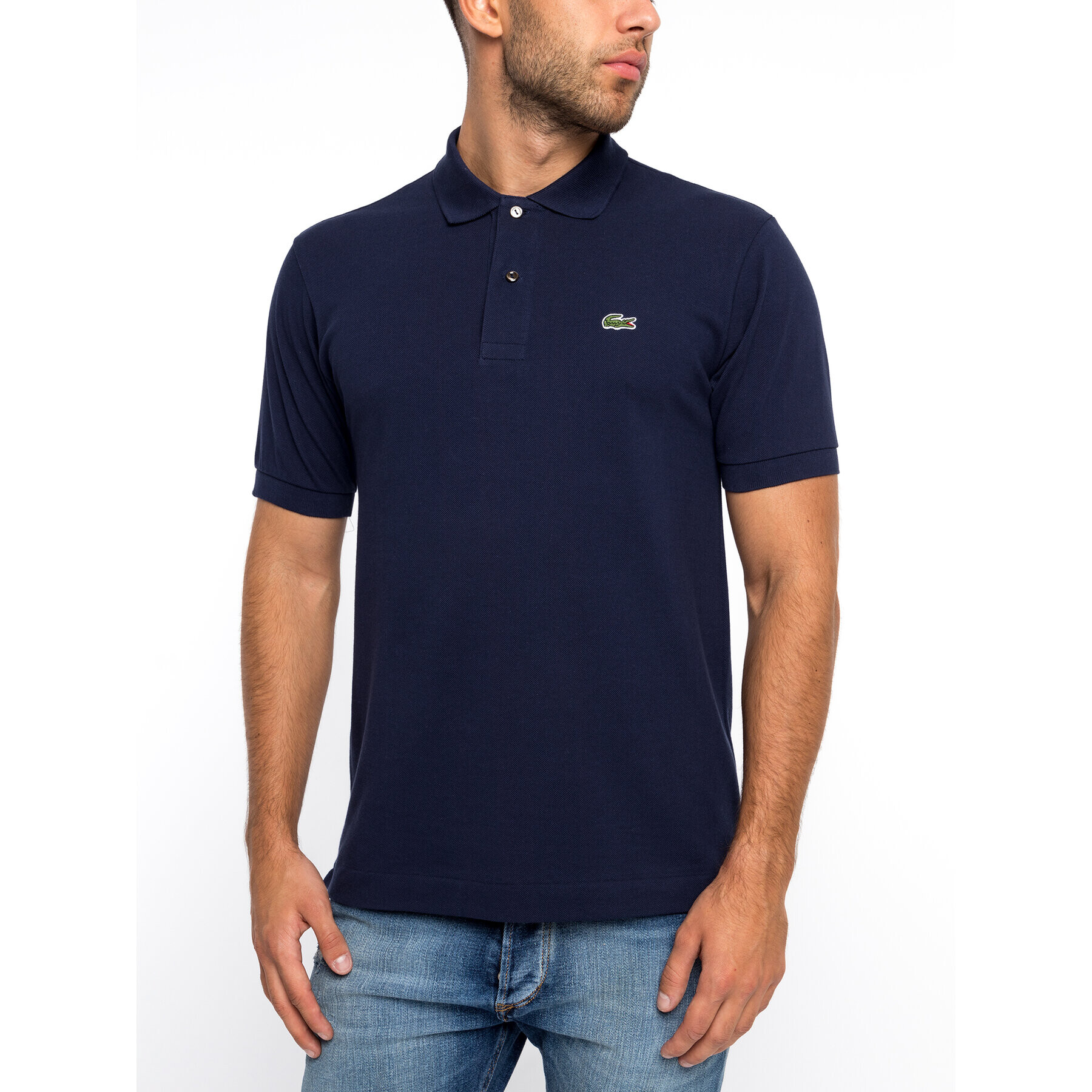 Lacoste Polo majica L1212 Mornarsko modra Classic Fit - Pepit.si