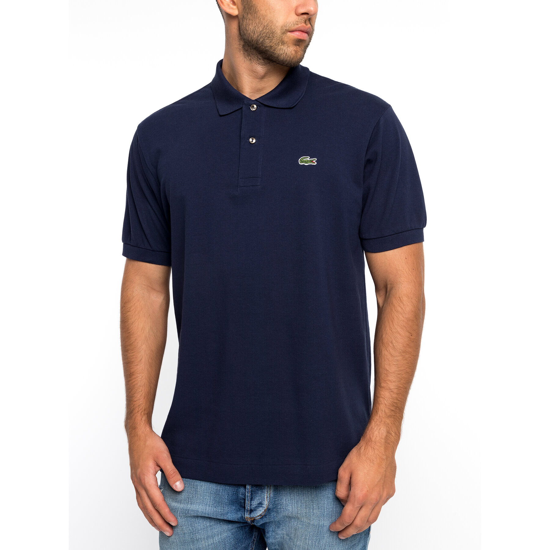 Lacoste Polo majica L1212 Mornarsko modra Classic Fit - Pepit.si