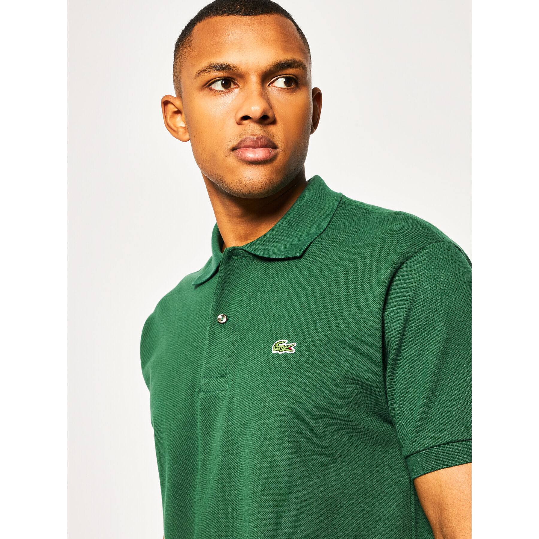 Lacoste Polo majica L1212 Zelena Regular Fit - Pepit.si