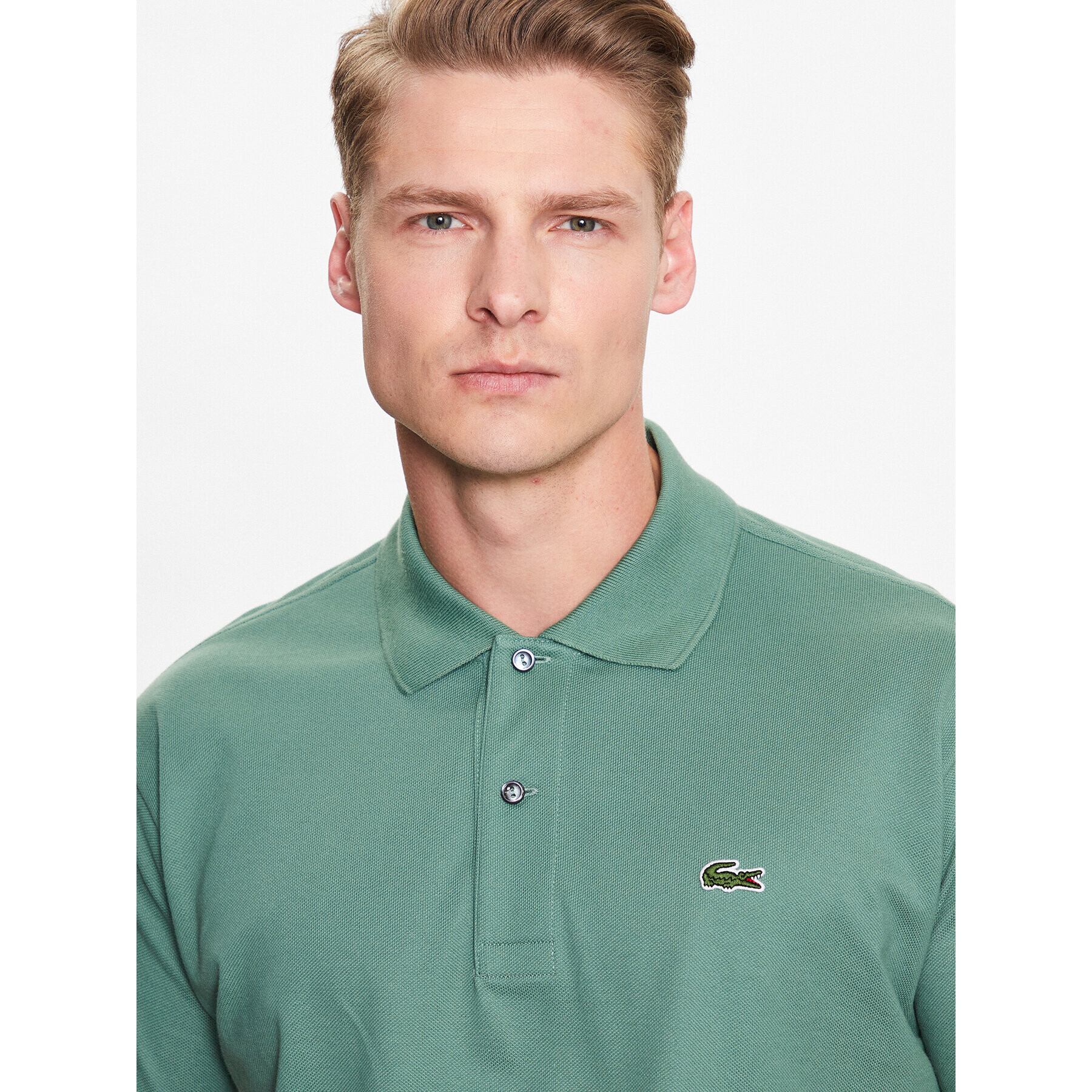 Lacoste Polo majica L1212 Zelena Regular Fit - Pepit.si