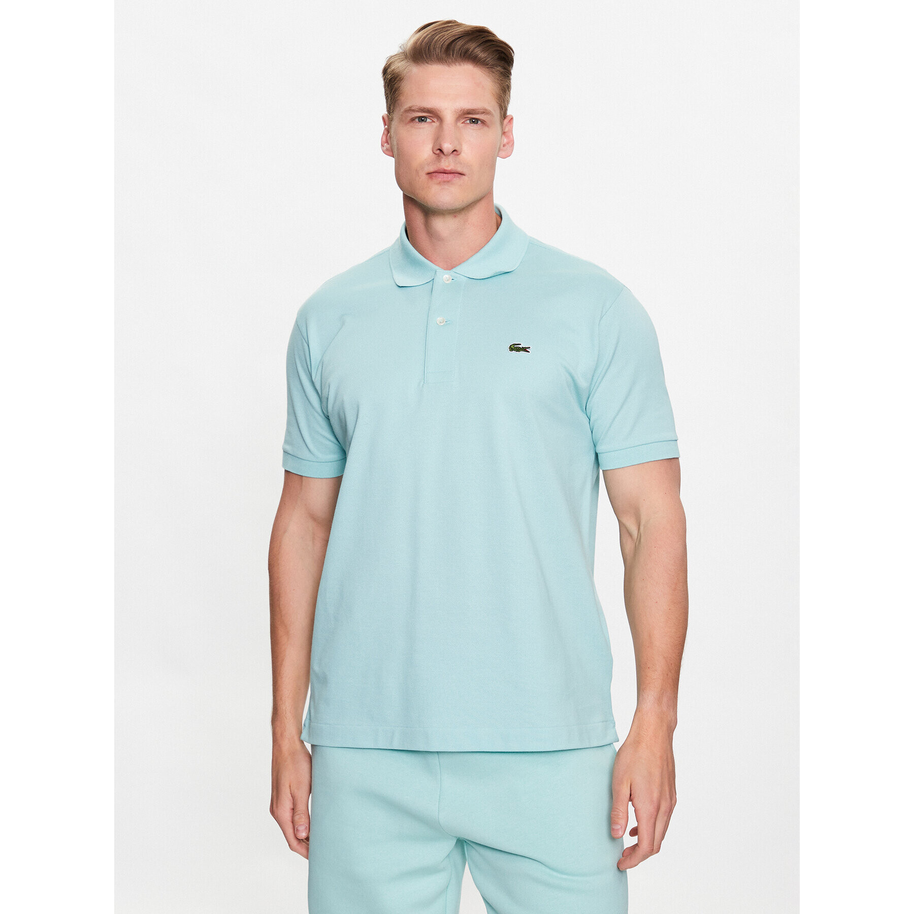 Lacoste Polo majica L1212 Zelena Regular Fit - Pepit.si