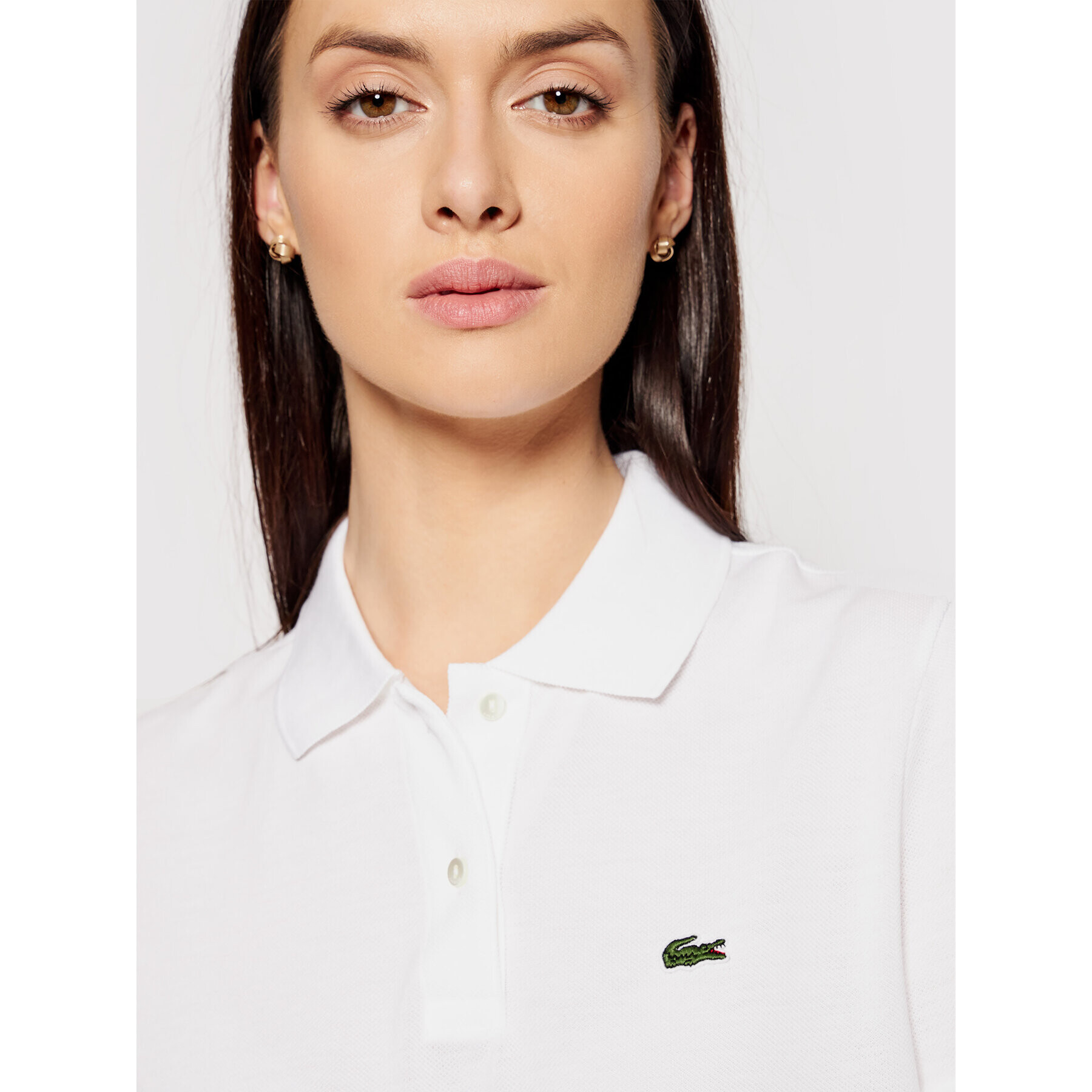 Lacoste Polo majica PF7839 Bela Classic Fit - Pepit.si