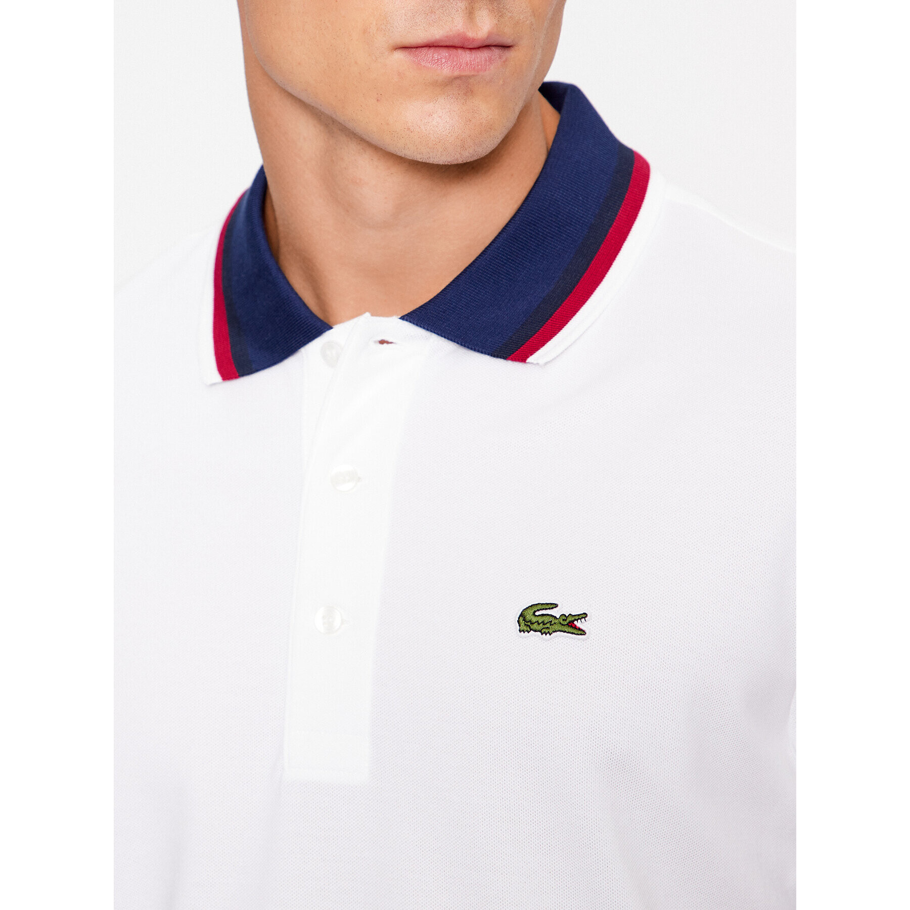 Lacoste Polo majica PH3461 Bela Regular Fit - Pepit.si