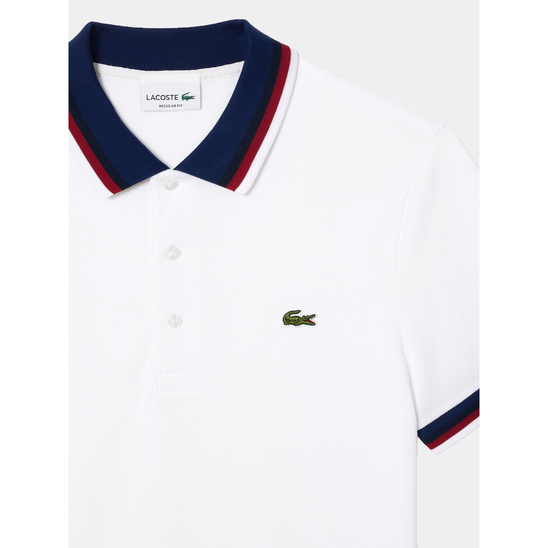 Lacoste Polo majica PH3461 Bela Regular Fit - Pepit.si