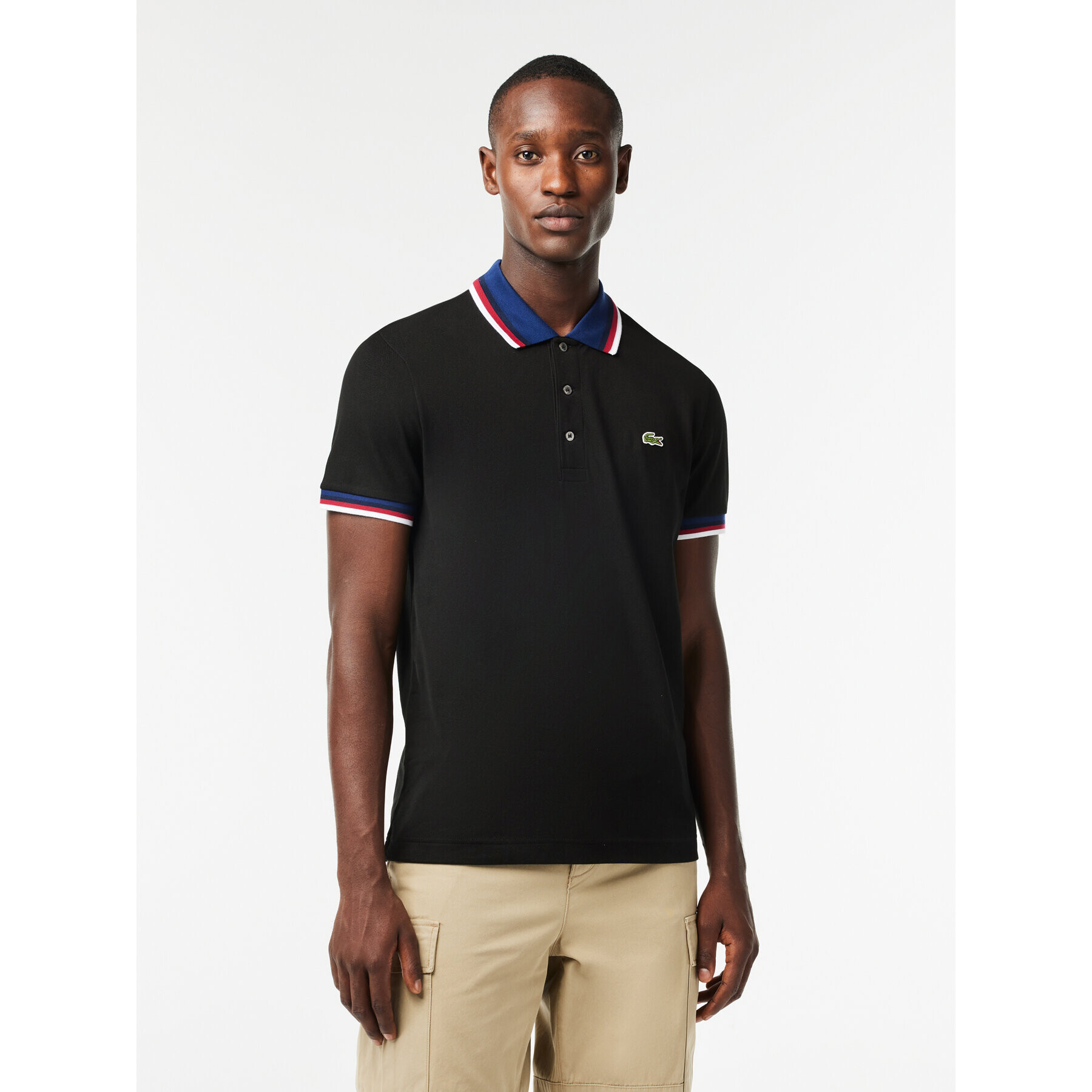 Lacoste Polo majica PH3461 Črna Regular Fit - Pepit.si