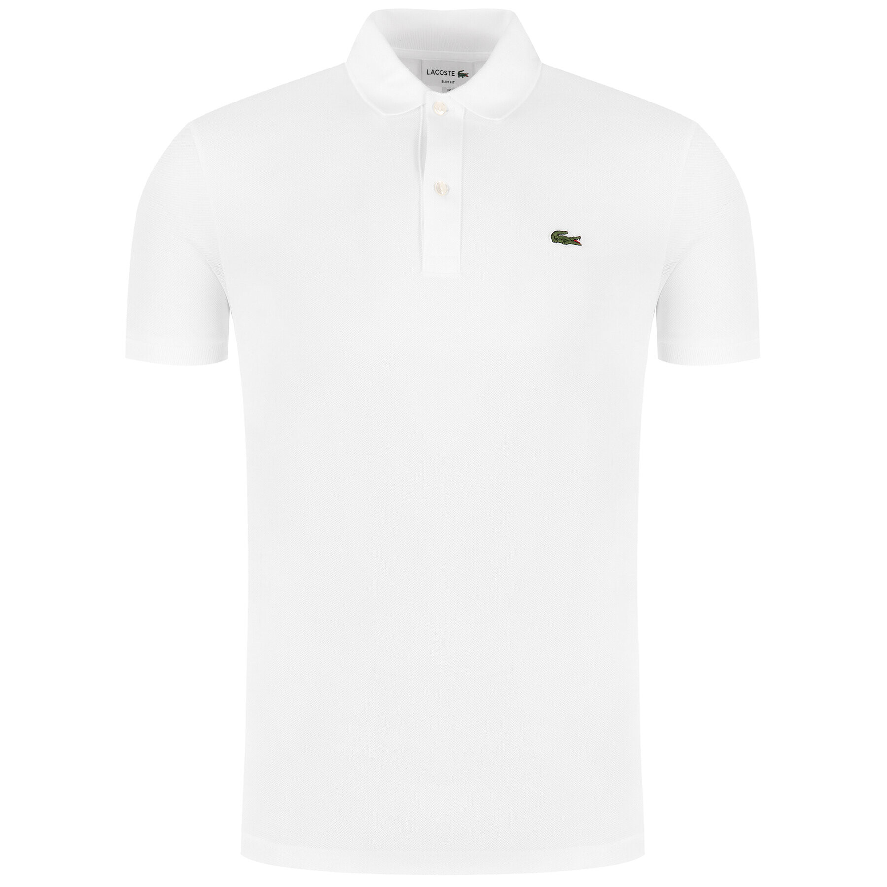 Lacoste Polo majica PH4012 Bela Slim Fit - Pepit.si