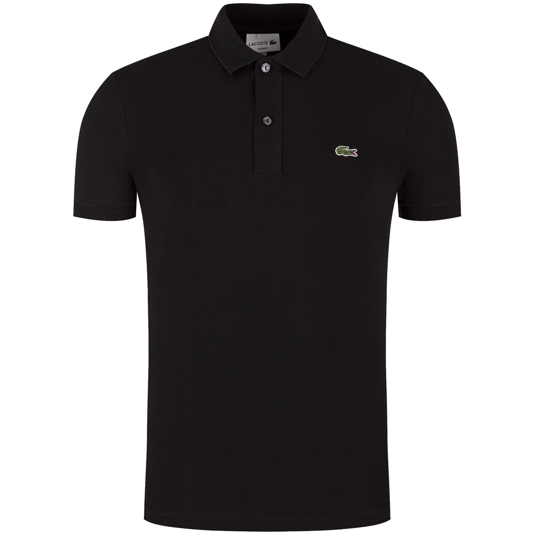 Lacoste Polo majica PH4012 Črna Slim Fit - Pepit.si