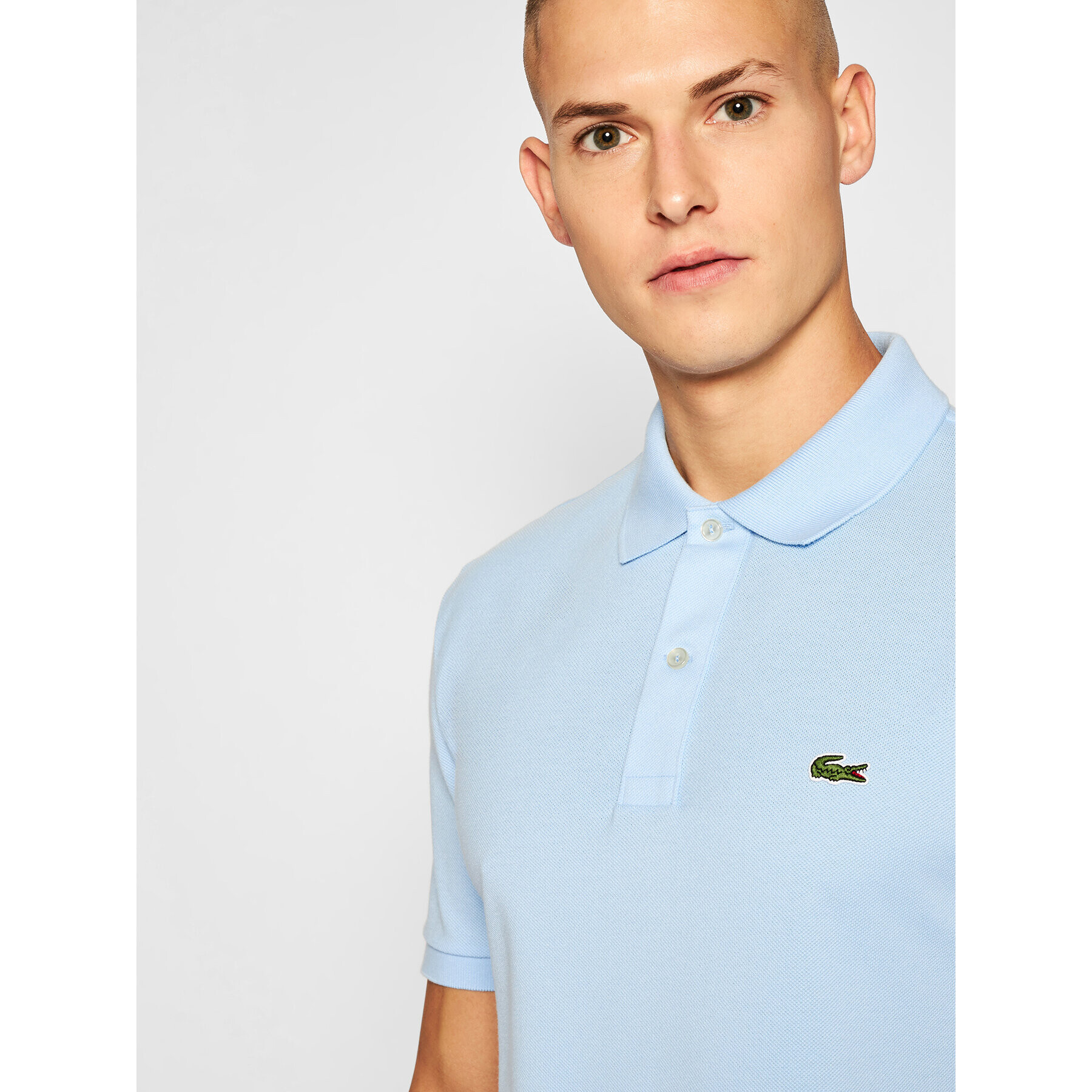 Lacoste Polo majica PH4012 Modra Slim Fit - Pepit.si