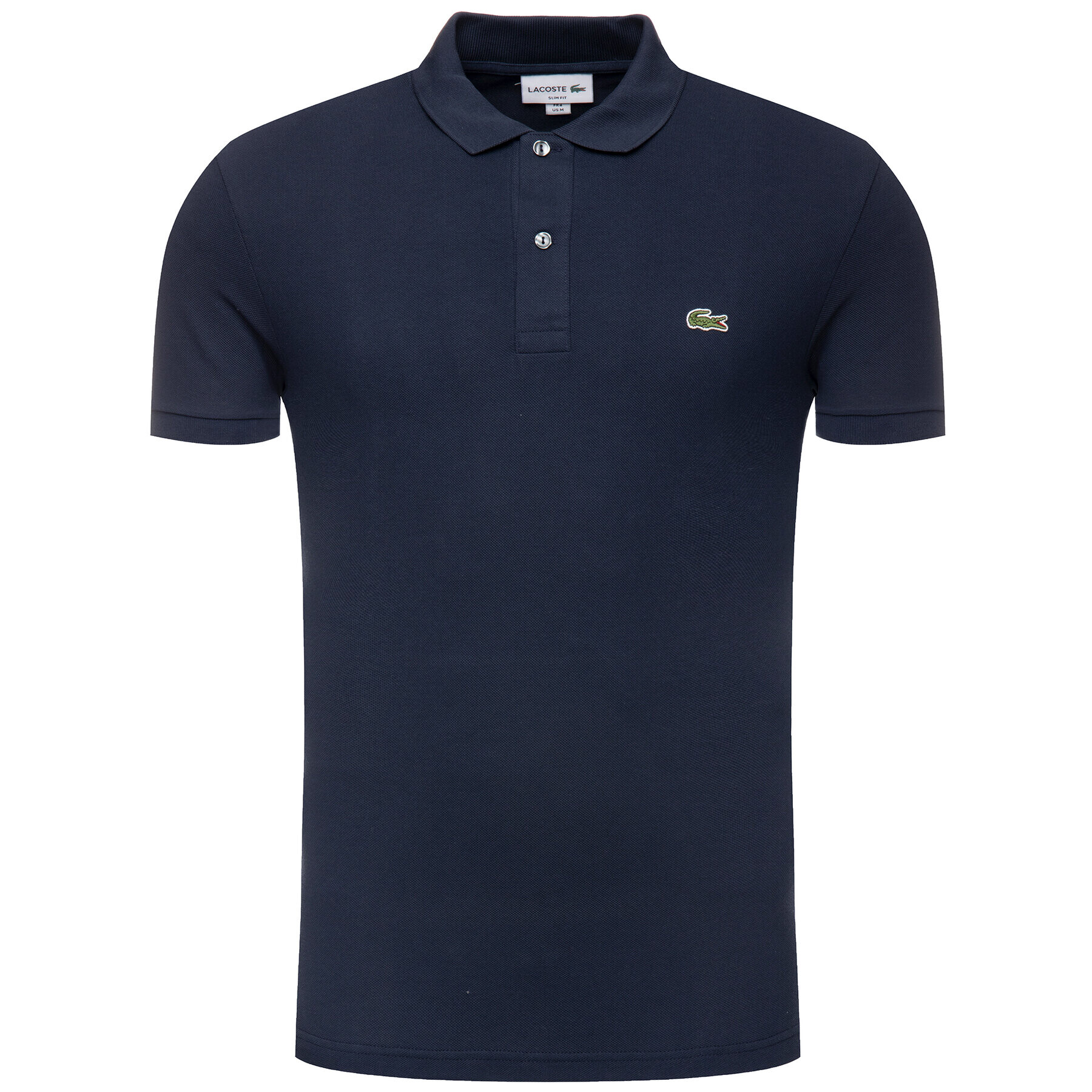 Lacoste Polo majica PH4012 Mornarsko modra Slim Fit - Pepit.si