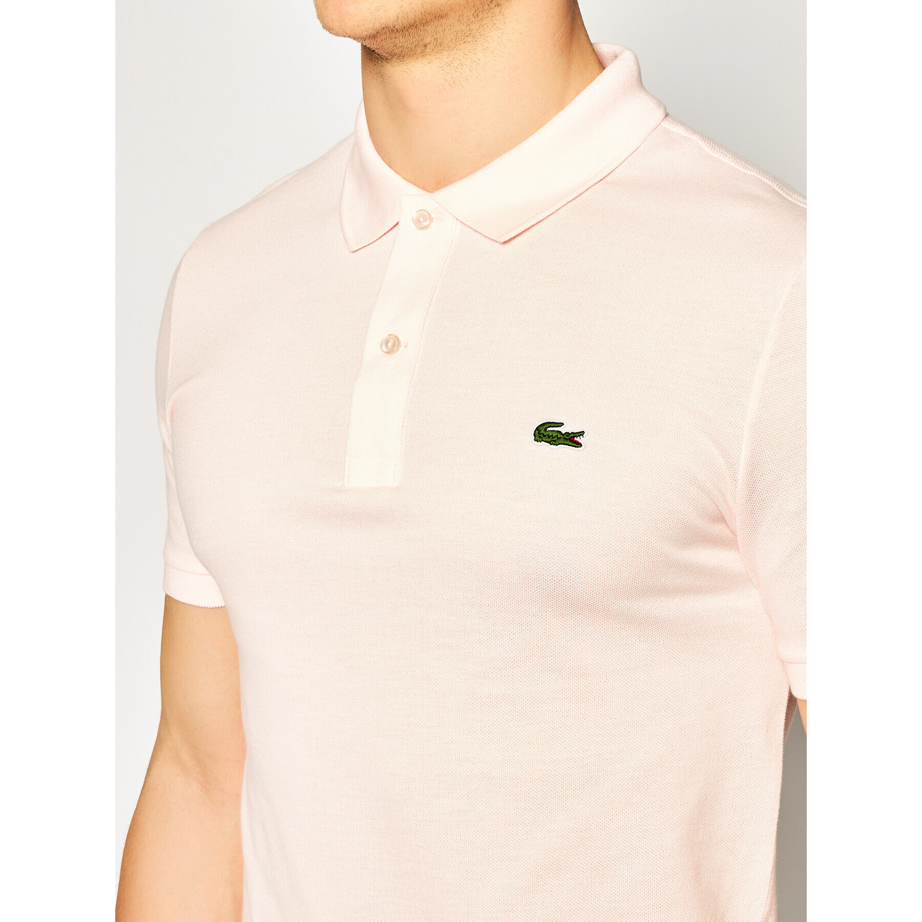 Lacoste Polo majica PH4012 Roza Slim Fit - Pepit.si