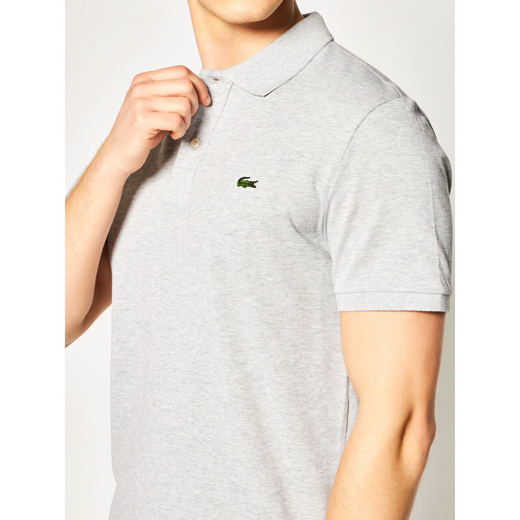 Lacoste Polo majica PH4012 Siva Slim Fit - Pepit.si