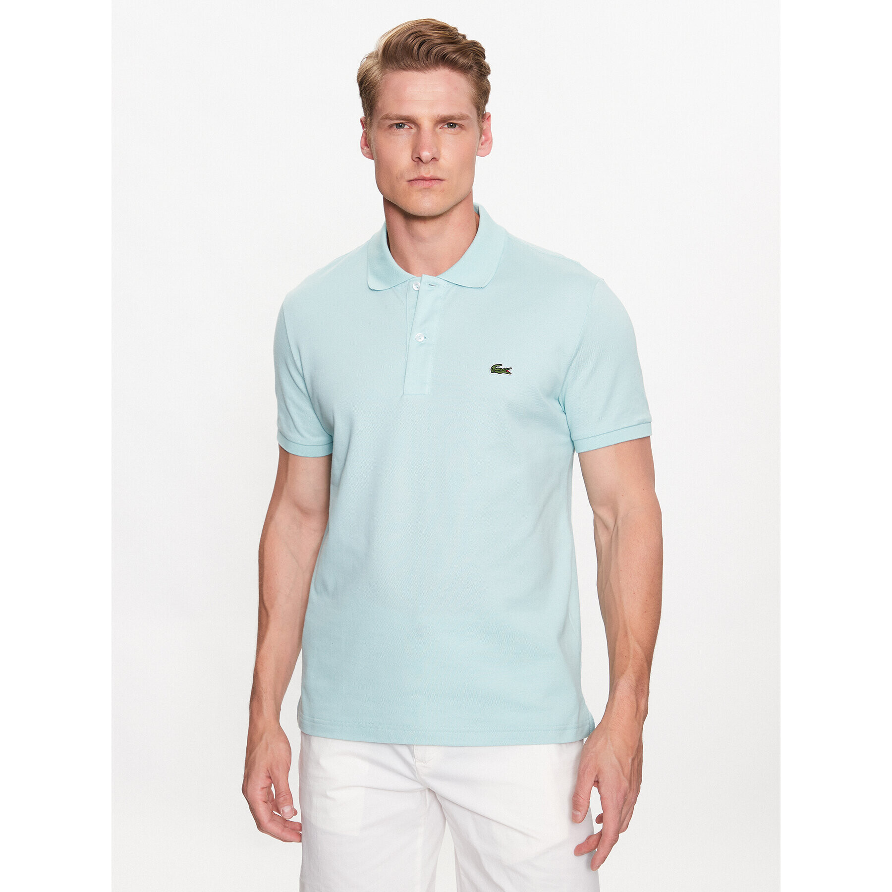 Lacoste Polo majica PH4012 Zelena Regular Fit - Pepit.si