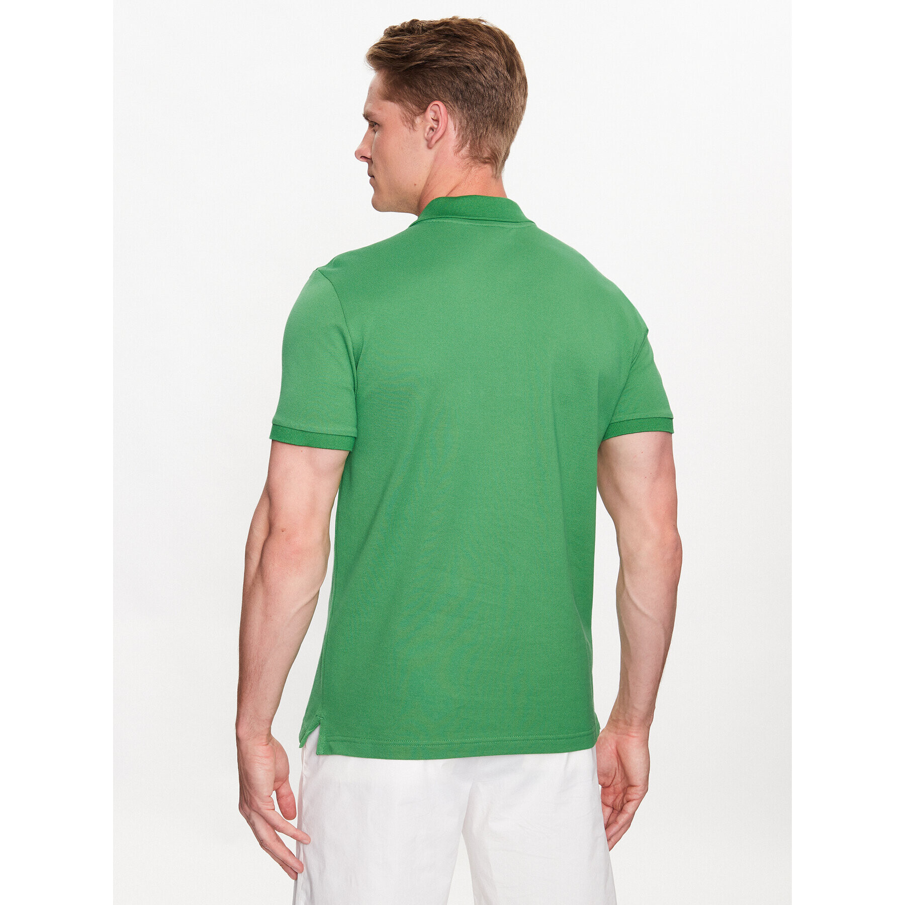 Lacoste Polo majica PH4012 Zelena Regular Fit - Pepit.si