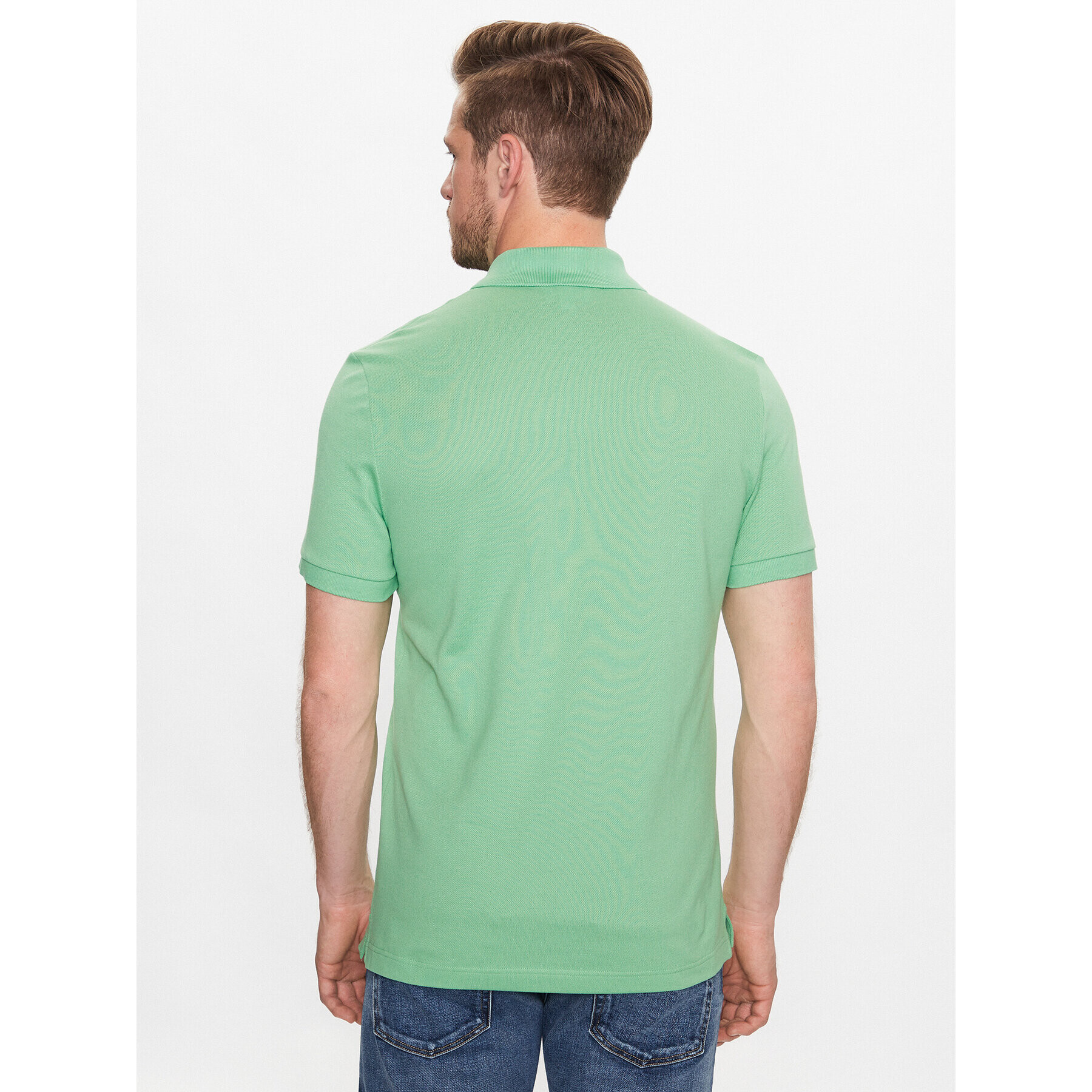 Lacoste Polo majica PH4012 Zelena Regular Fit - Pepit.si