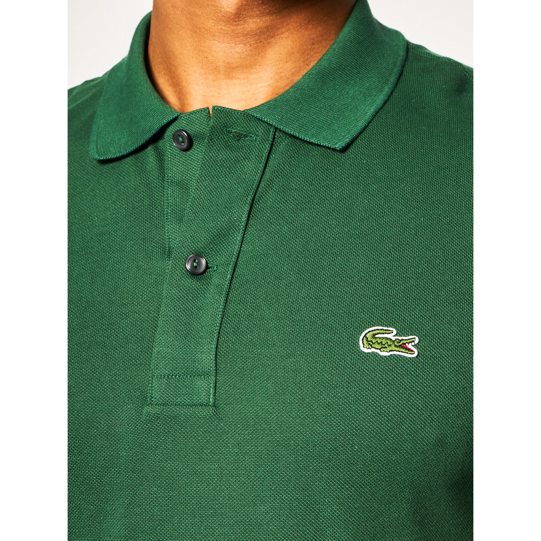 Lacoste Polo majica PH4012 Zelena Slim Fit - Pepit.si