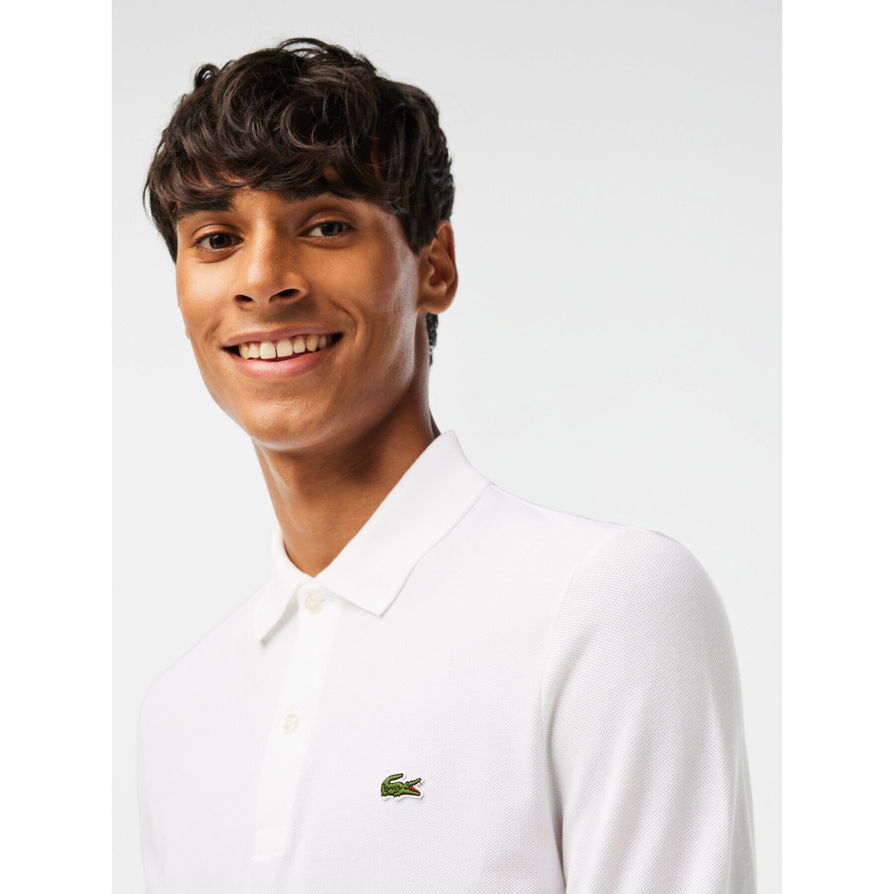 Lacoste Polo majica PH4013 Bela Regular Fit - Pepit.si