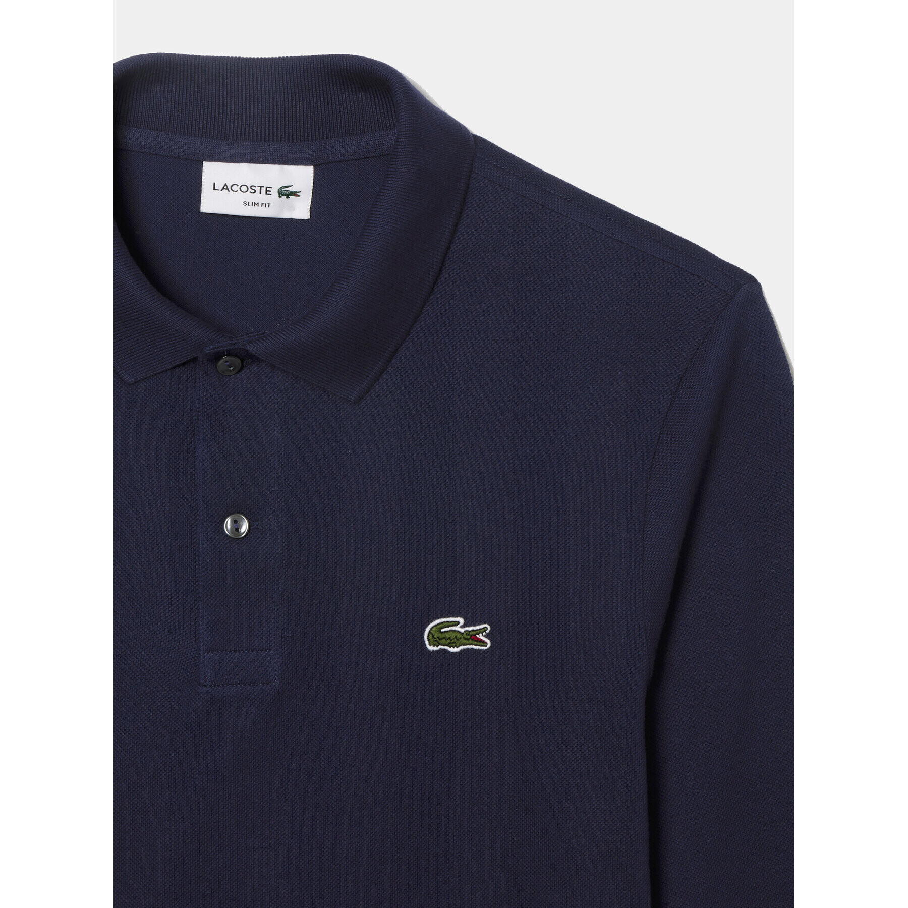 Lacoste Polo majica PH4013 Mornarsko modra Regular Fit - Pepit.si