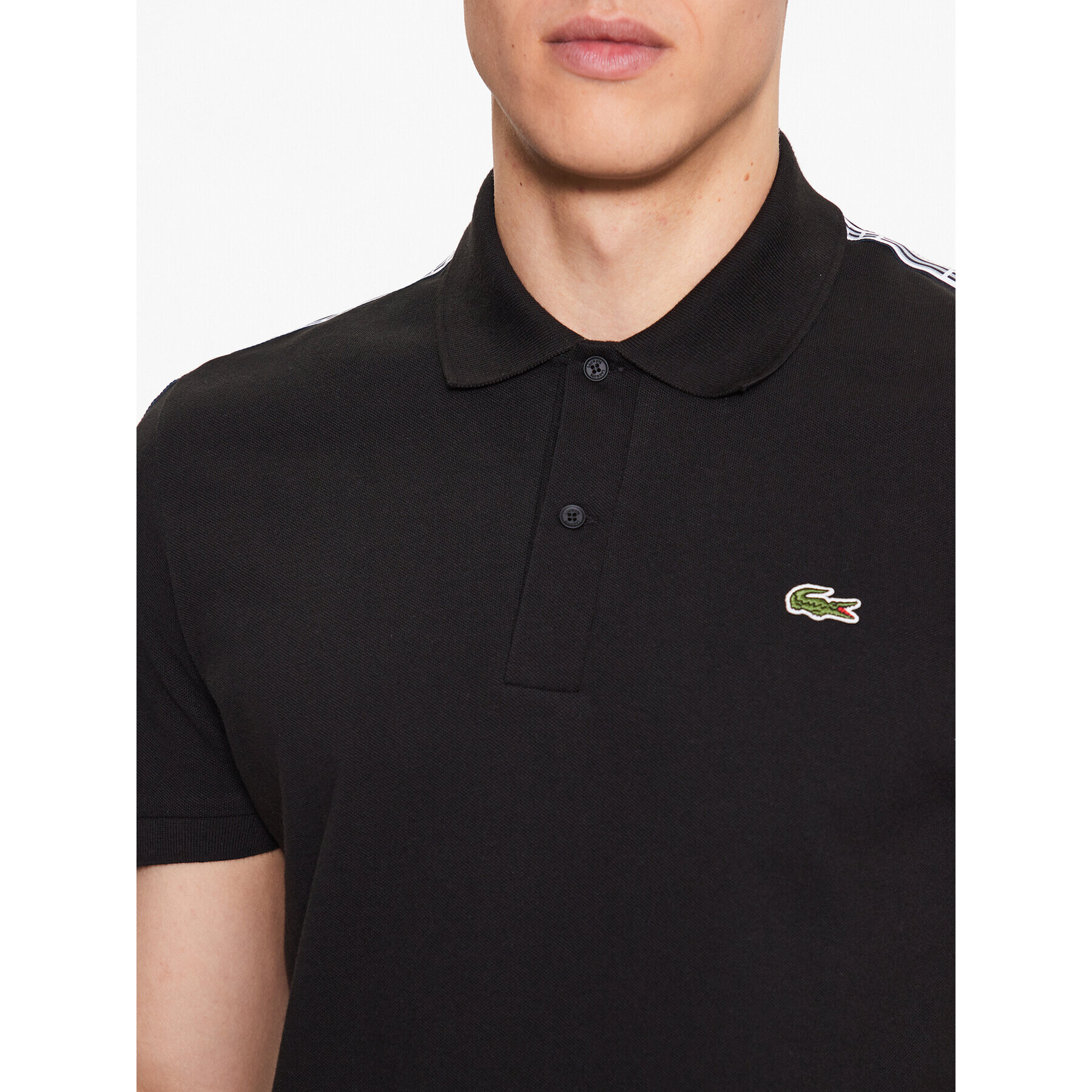 Lacoste Polo majica PH5075 Črna Regular Fit - Pepit.si