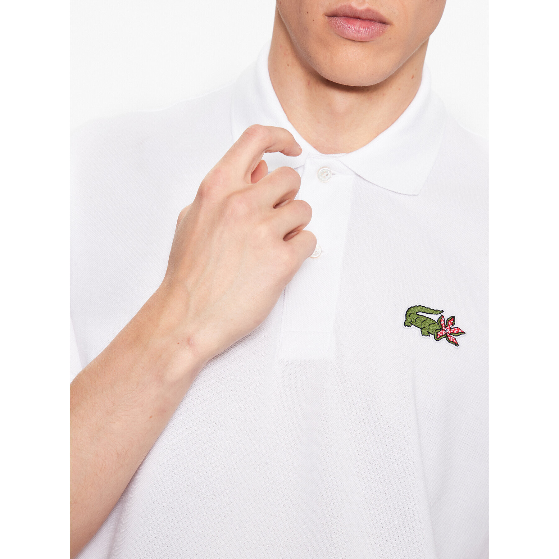 Lacoste Polo majica PH7057 Bela Regular Fit - Pepit.si