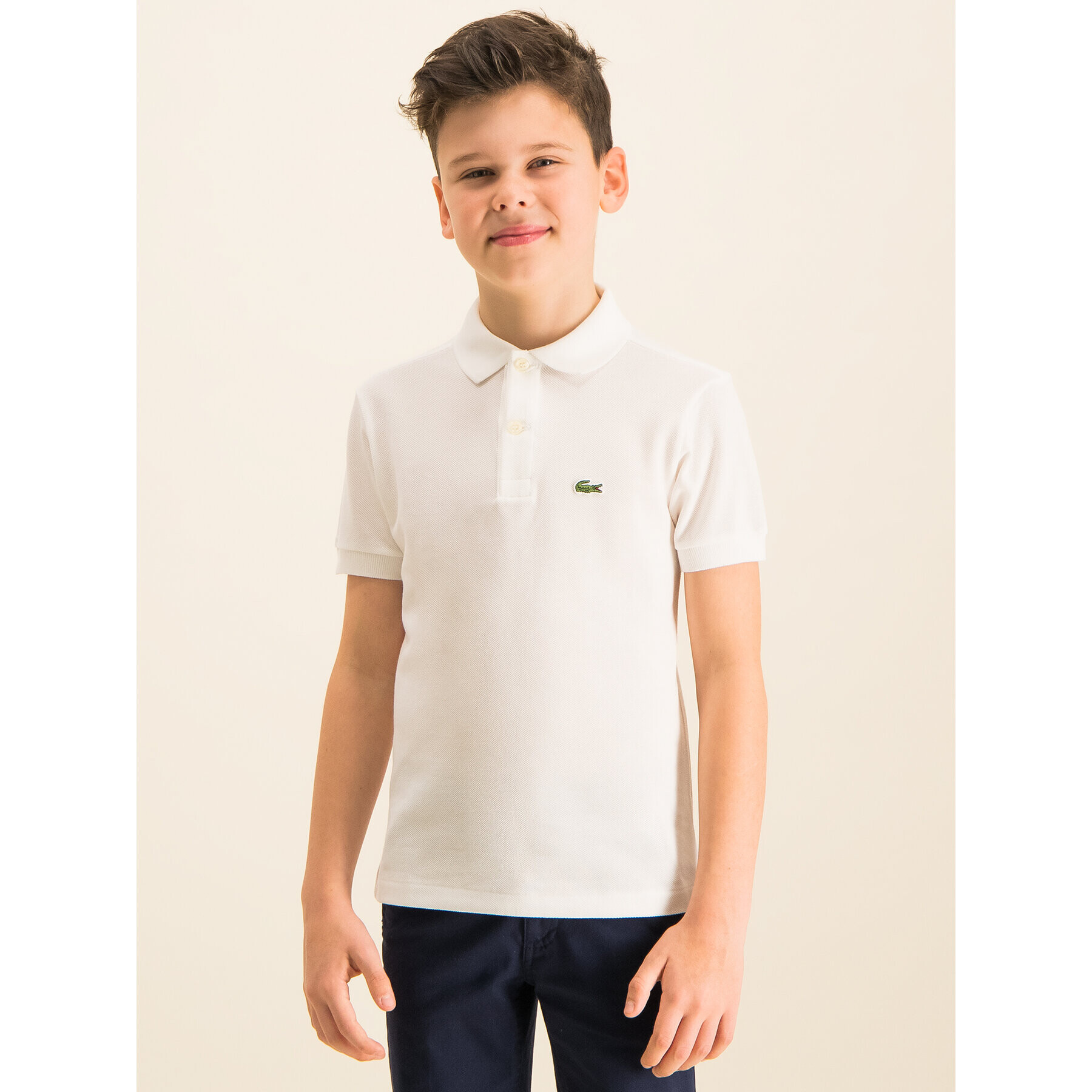 Lacoste Polo majica PJ2909 Bela Regular Fit - Pepit.si