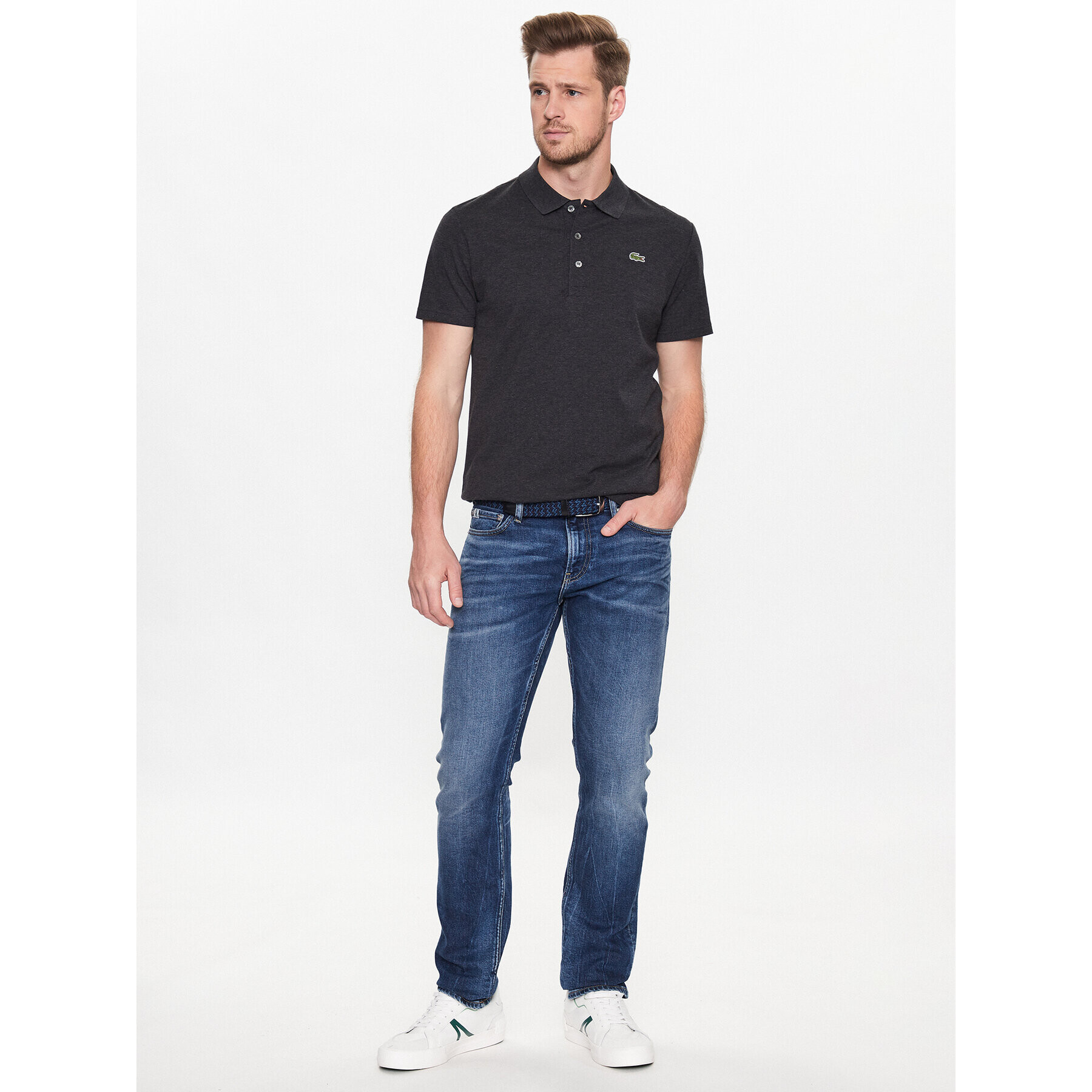 Lacoste Polo majica YH4801 Črna Regular Fit - Pepit.si