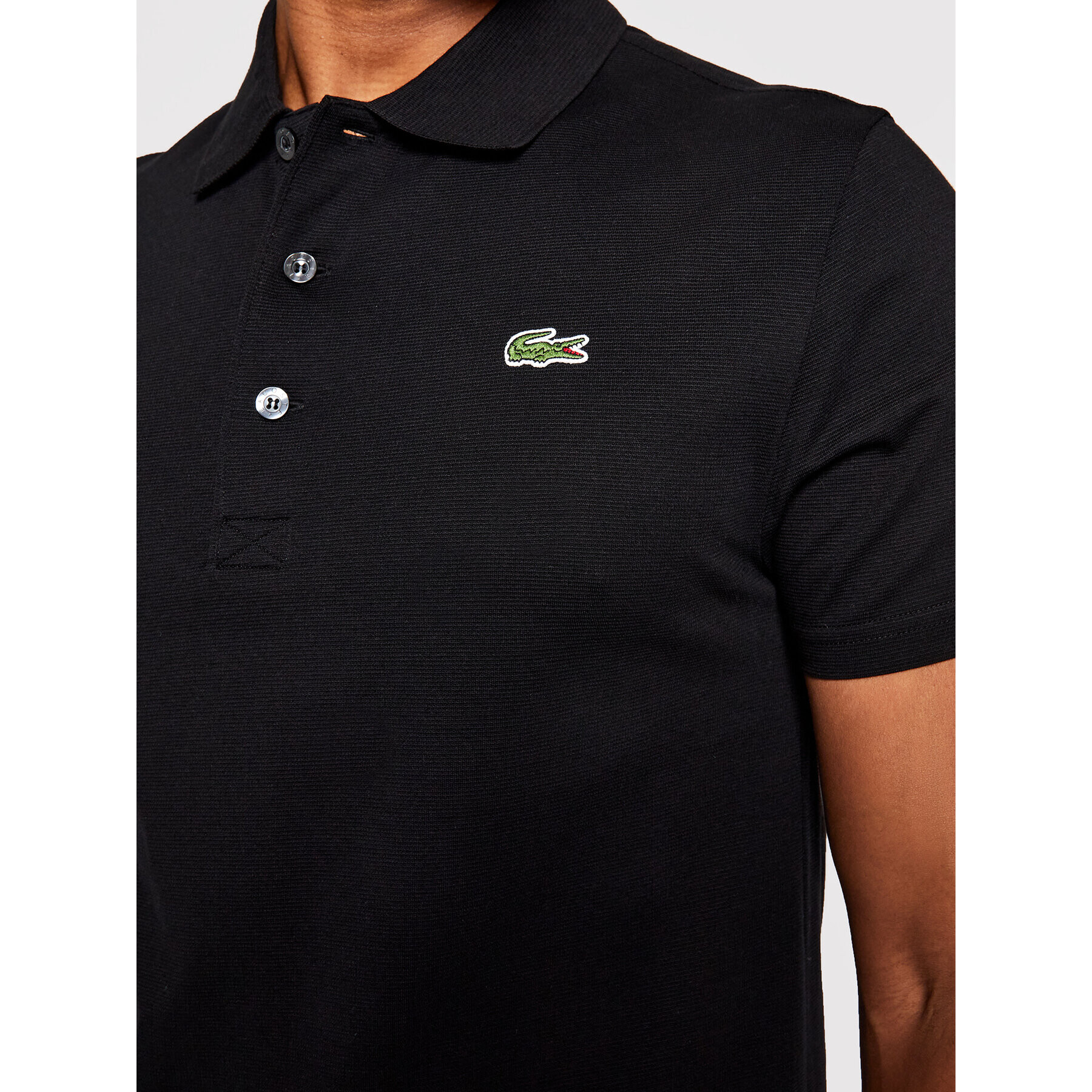 Lacoste Polo majica YH4801 Črna Slim Fit - Pepit.si