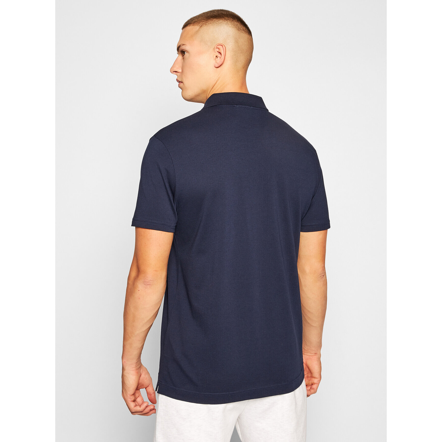 Lacoste Polo majica YH4801 Mornarsko modra Slim Fit - Pepit.si